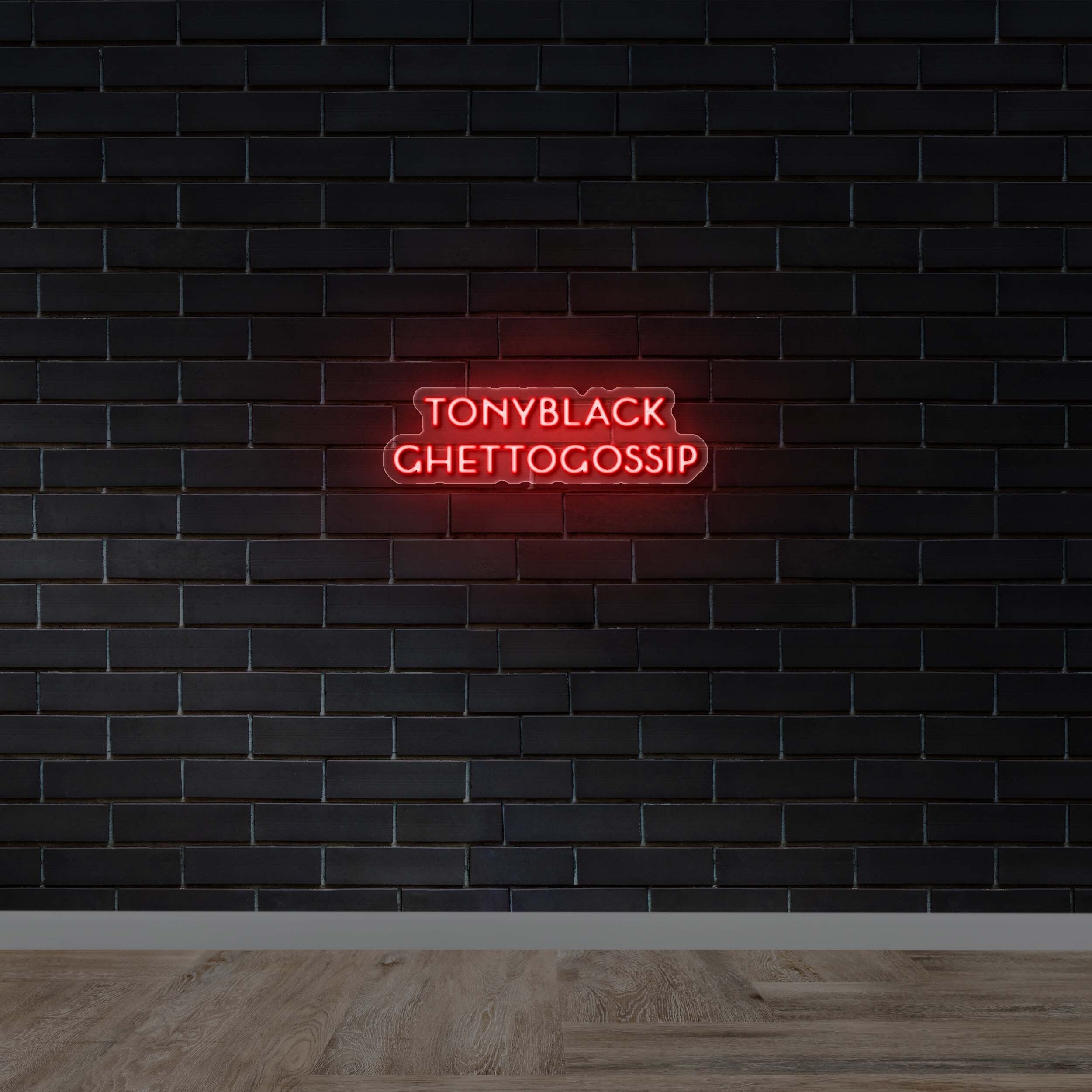 TONYBLACK GHETTOGOSSIP - Premium Neon Artwork