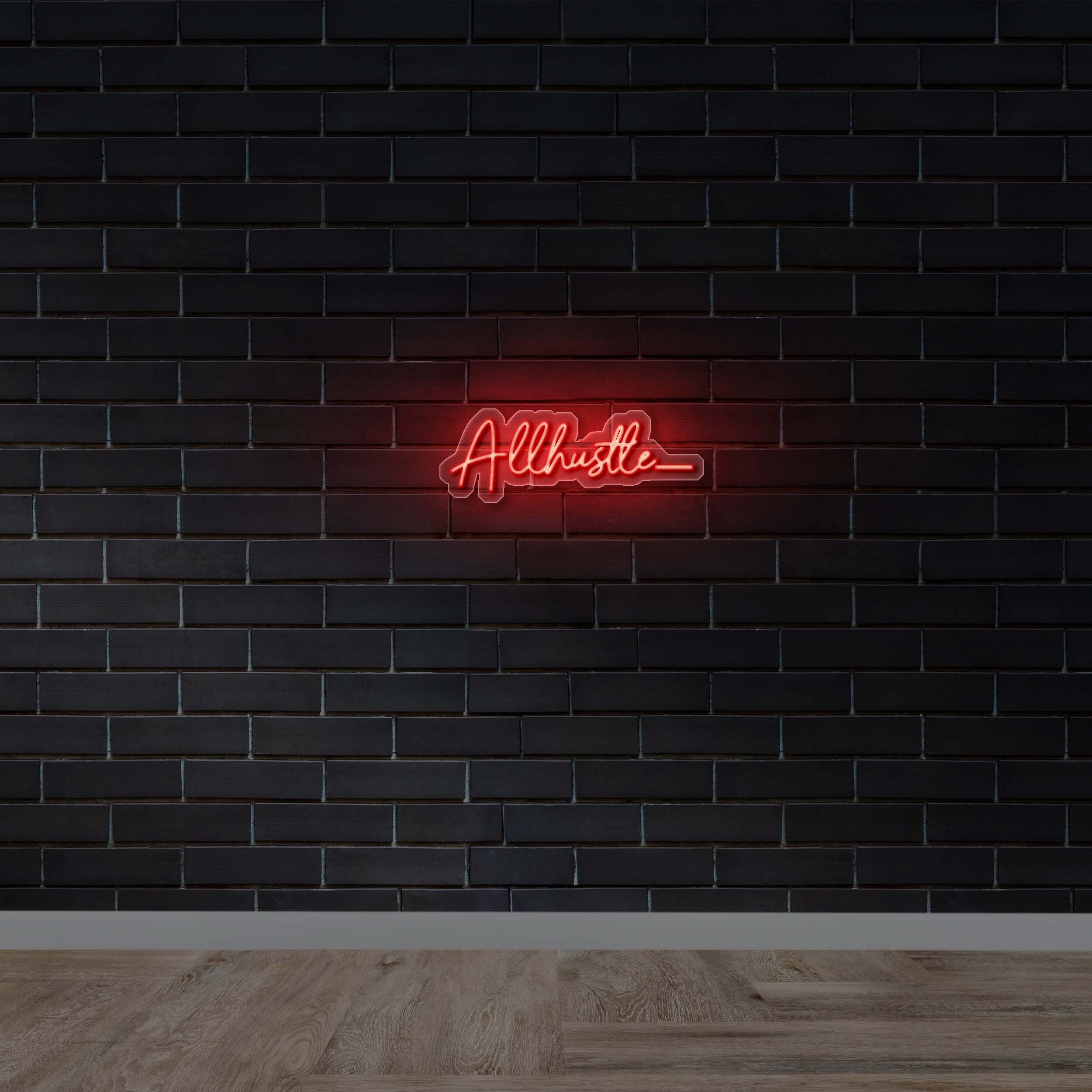 Allhustle - Premium Neon Artwork
