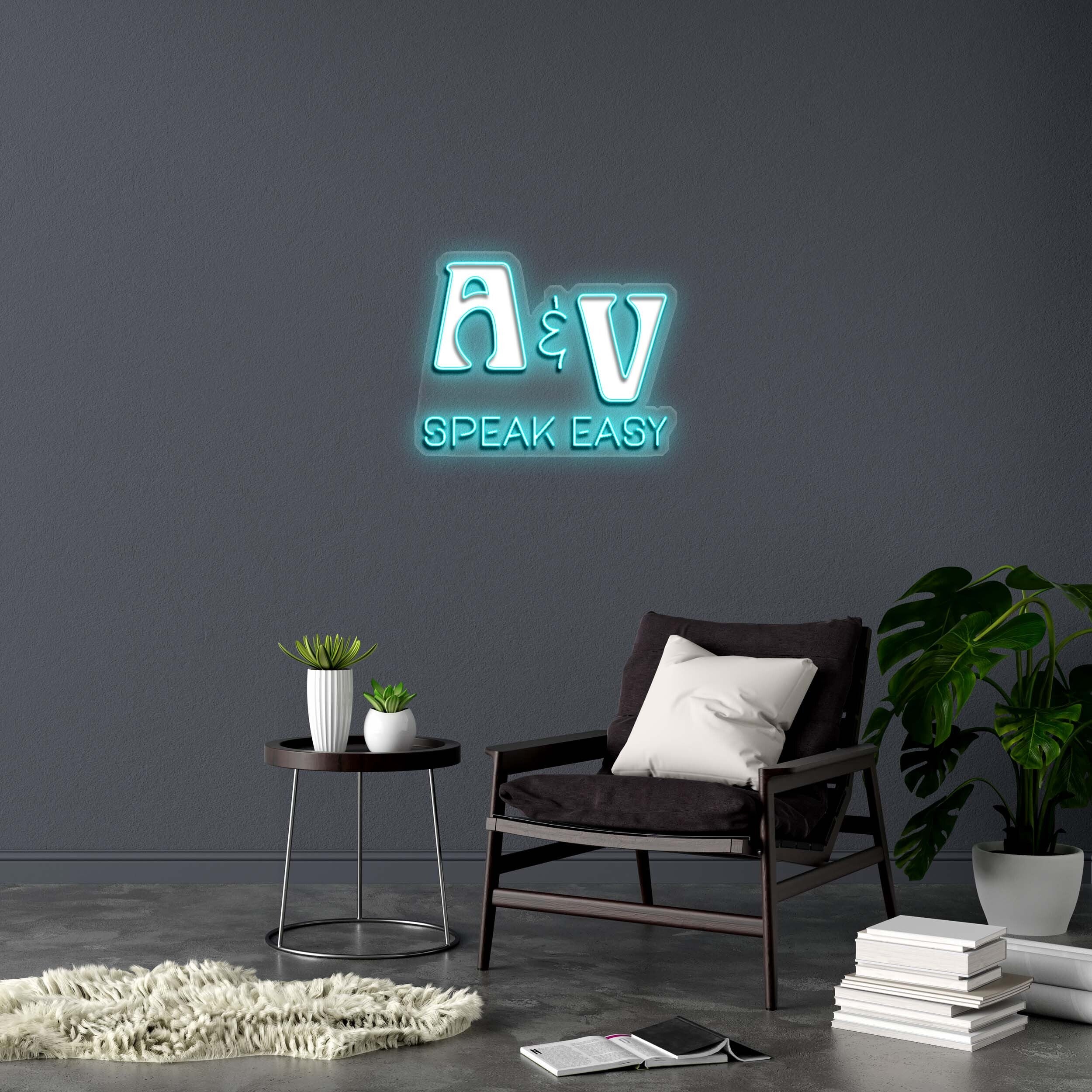 A&V SPEAK EASY - Premium Neon Artwork