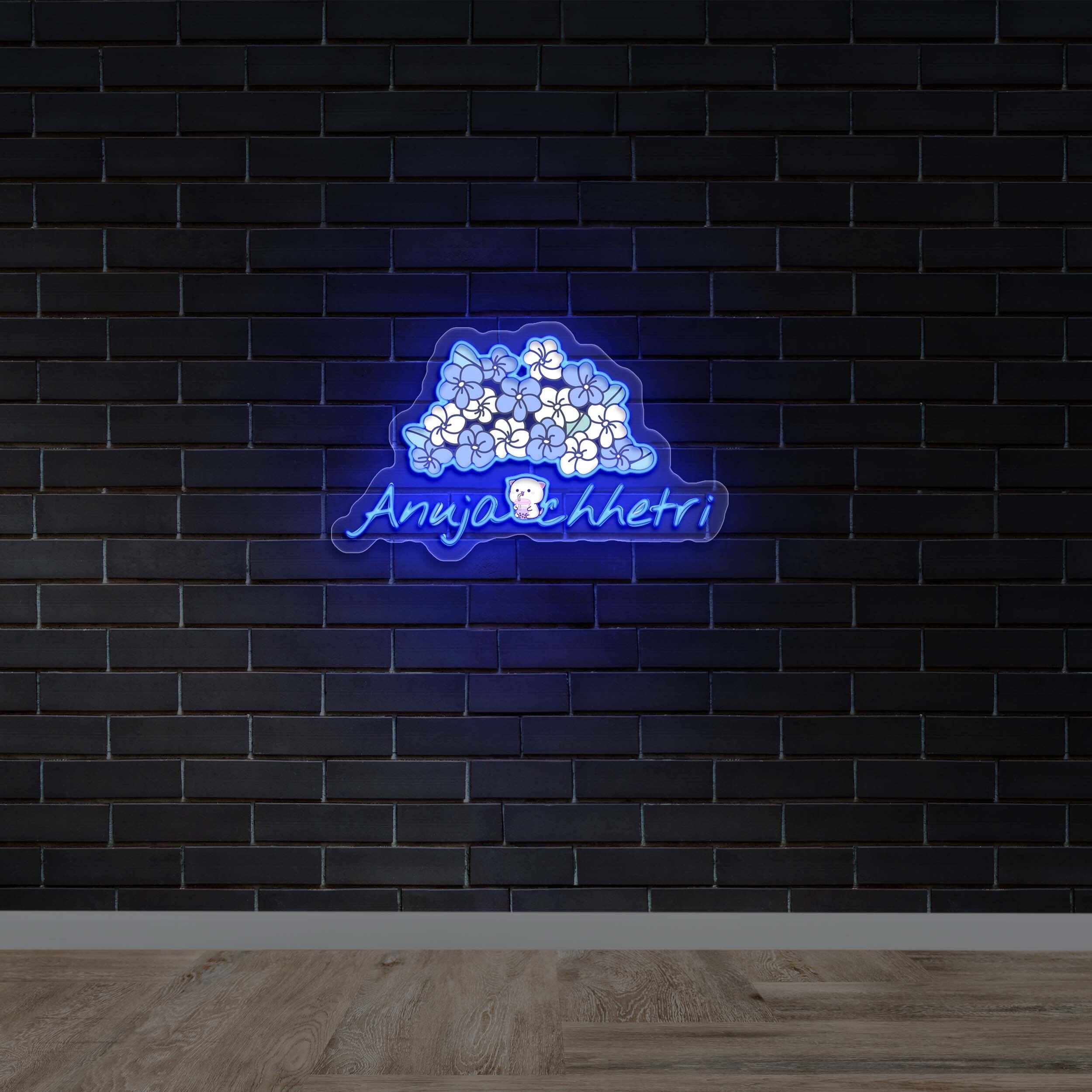 Anuja Chhetri - Premium Neon Artwork