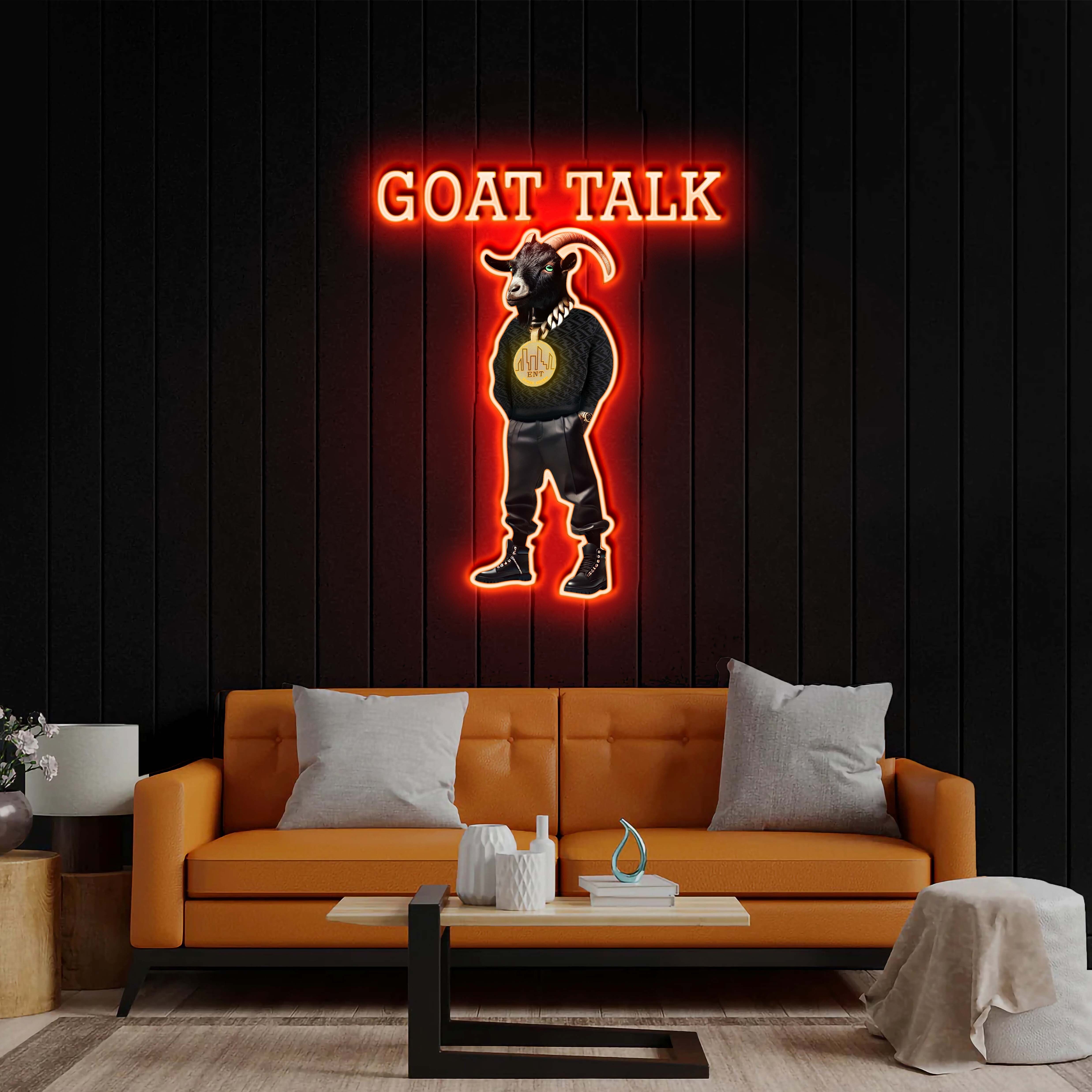 Goat Talk - Premium Neon Artwork