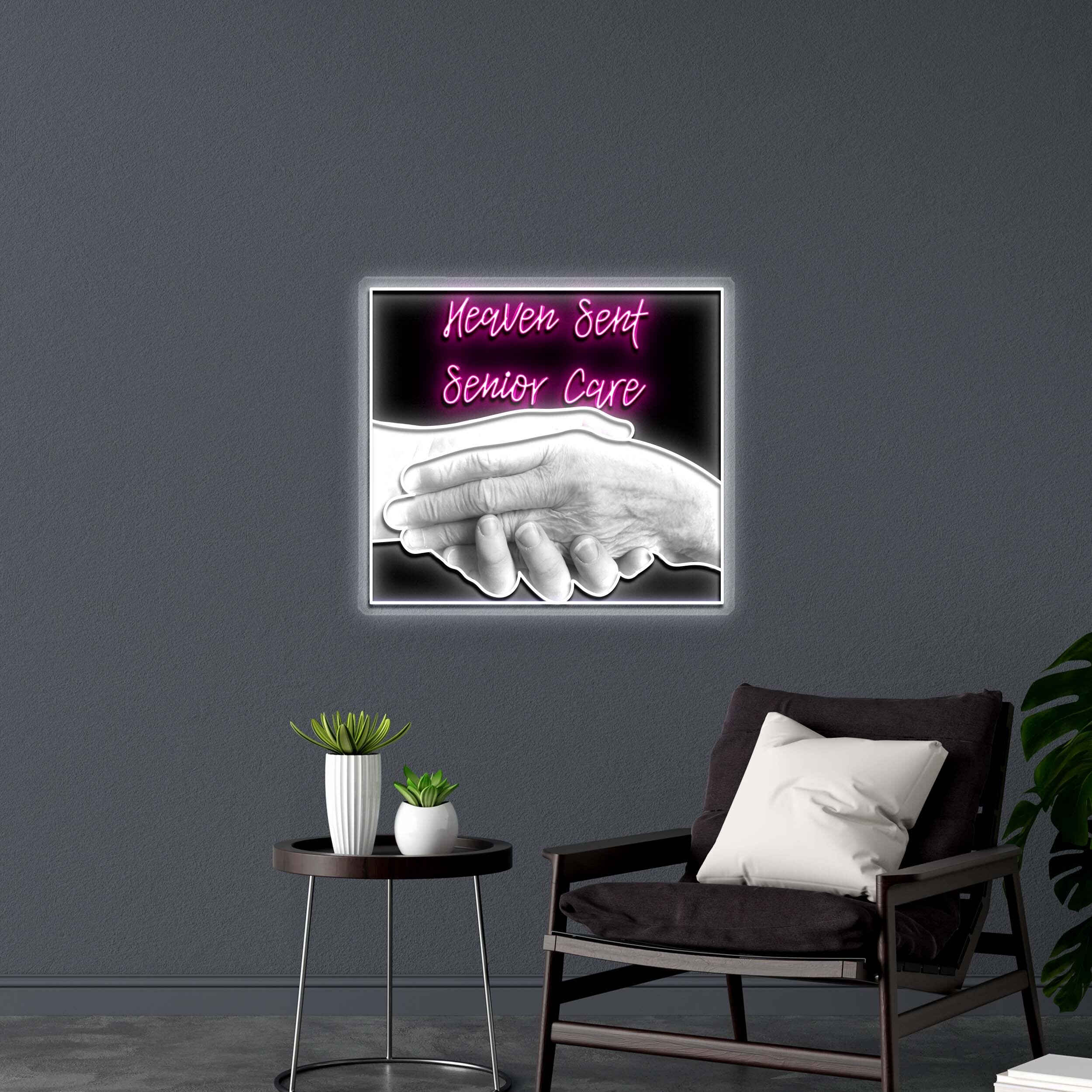Heaven Sent Senior Care - Premium Neon Artwork