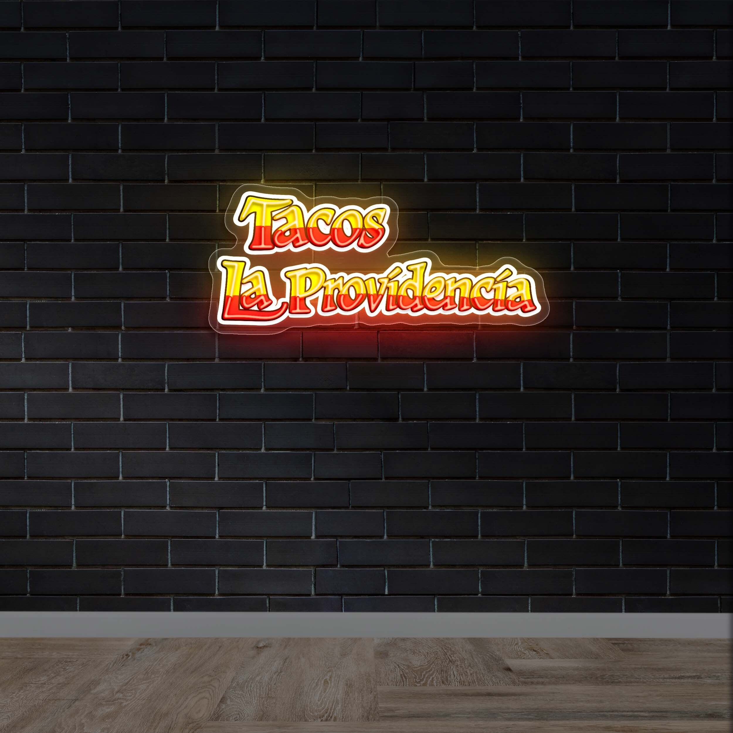 Tacos La Providencia - Premium Neon Artwork