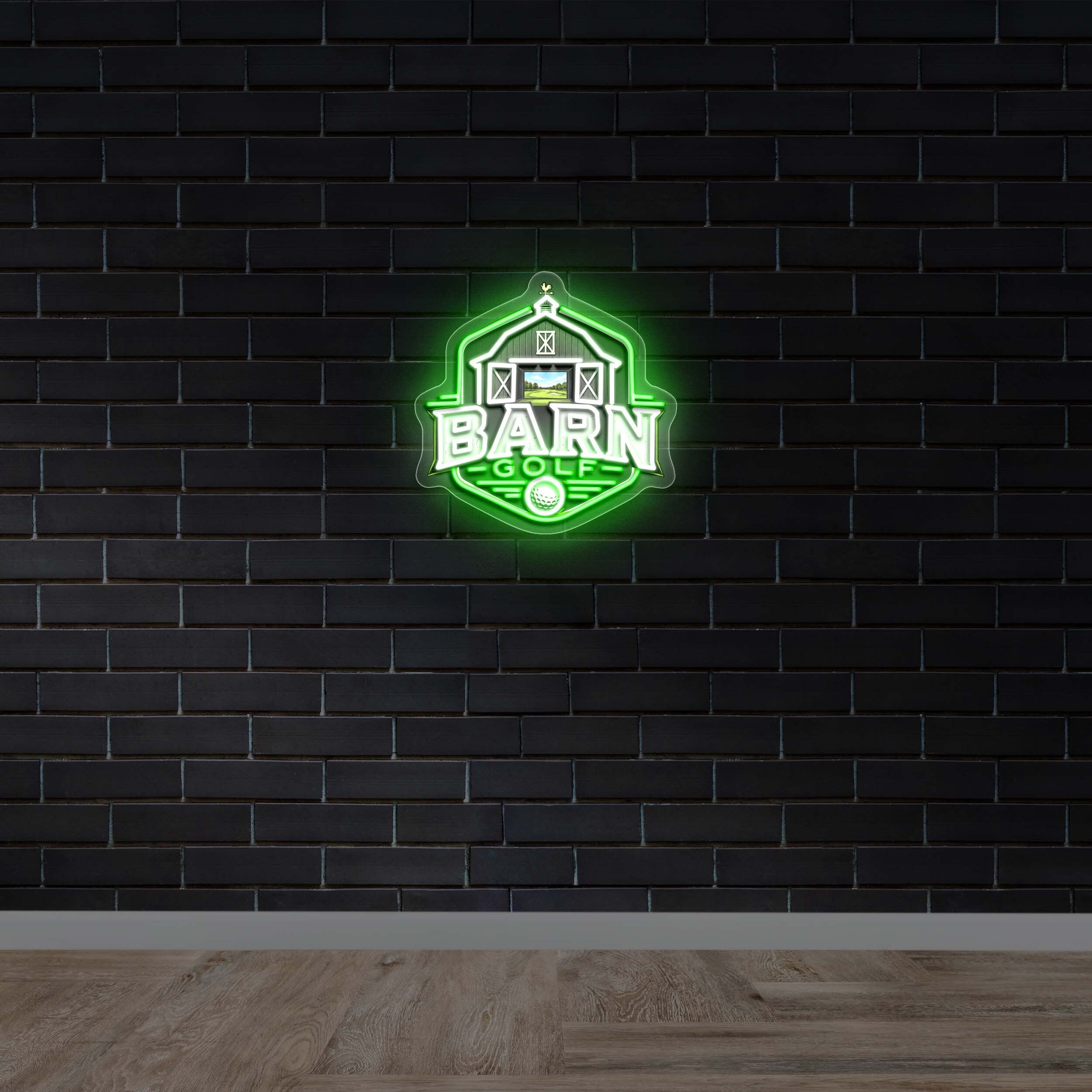 Barn Golf - Premium Neon Artwork