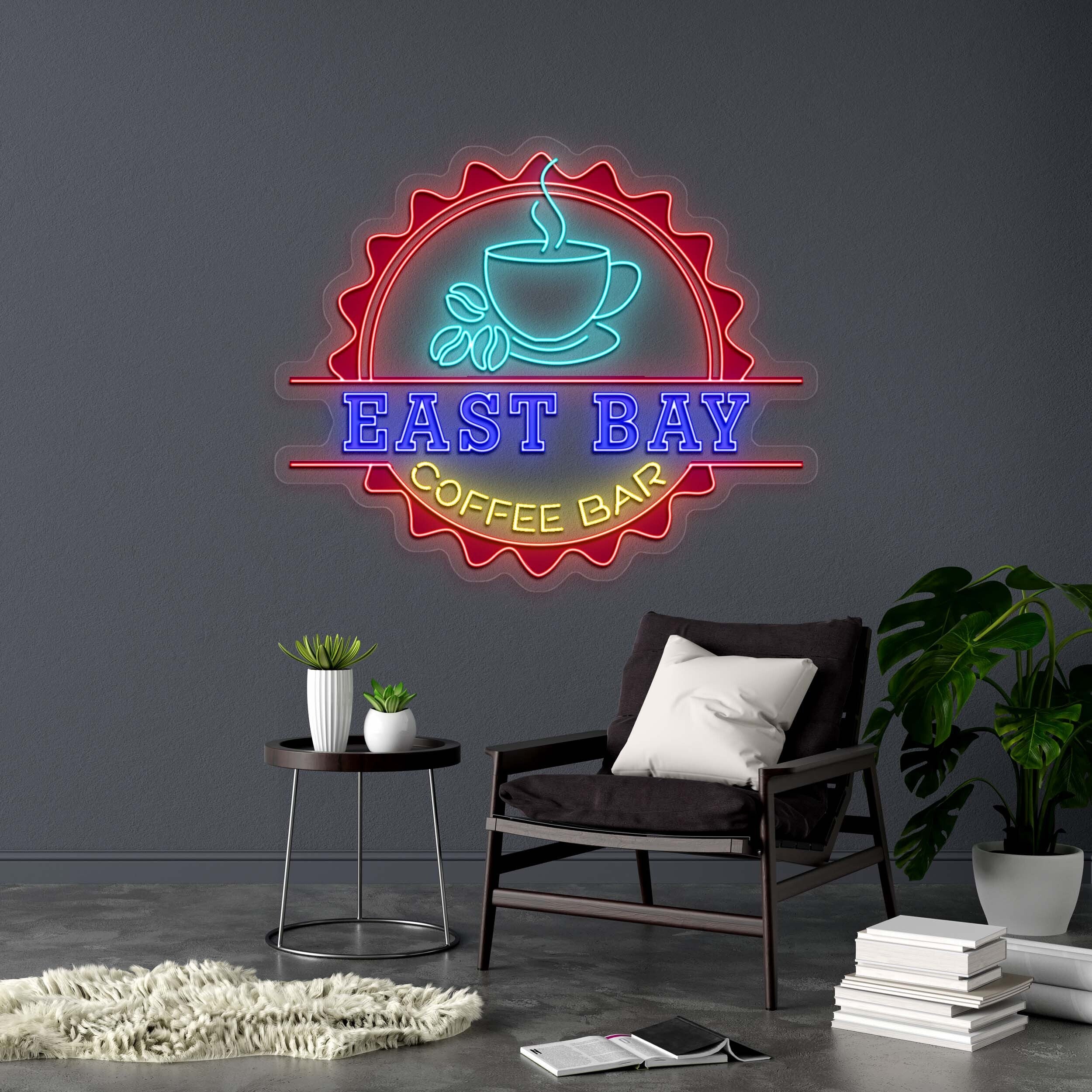 EAST BAY Coffee Bar - Premium Neon Artwork