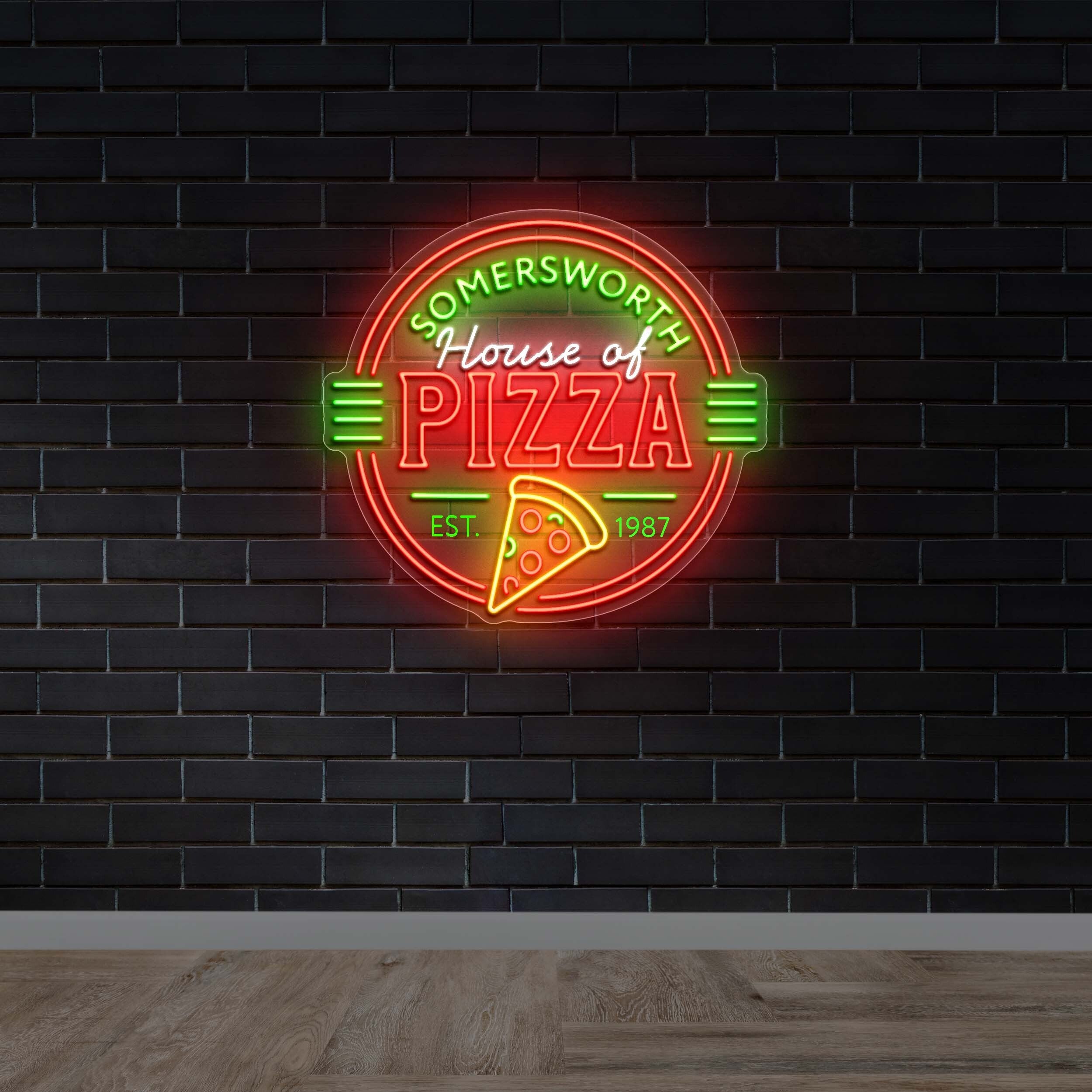 SOMERSWORTH HOUSE OF PIZZA | 2nd Version - Premium Neon Artwork