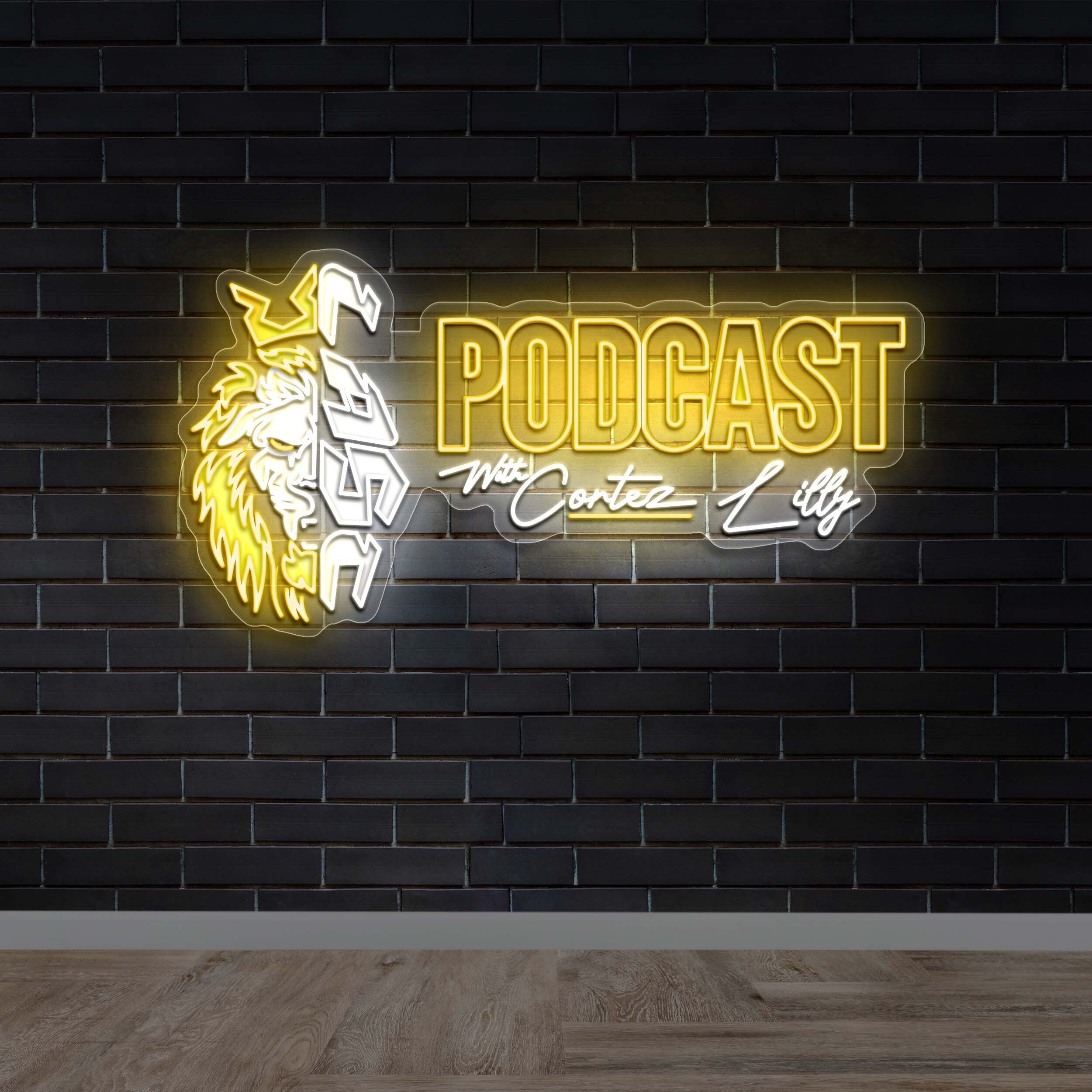 Podcast the Cortez Lily - Premium Neon Artwork