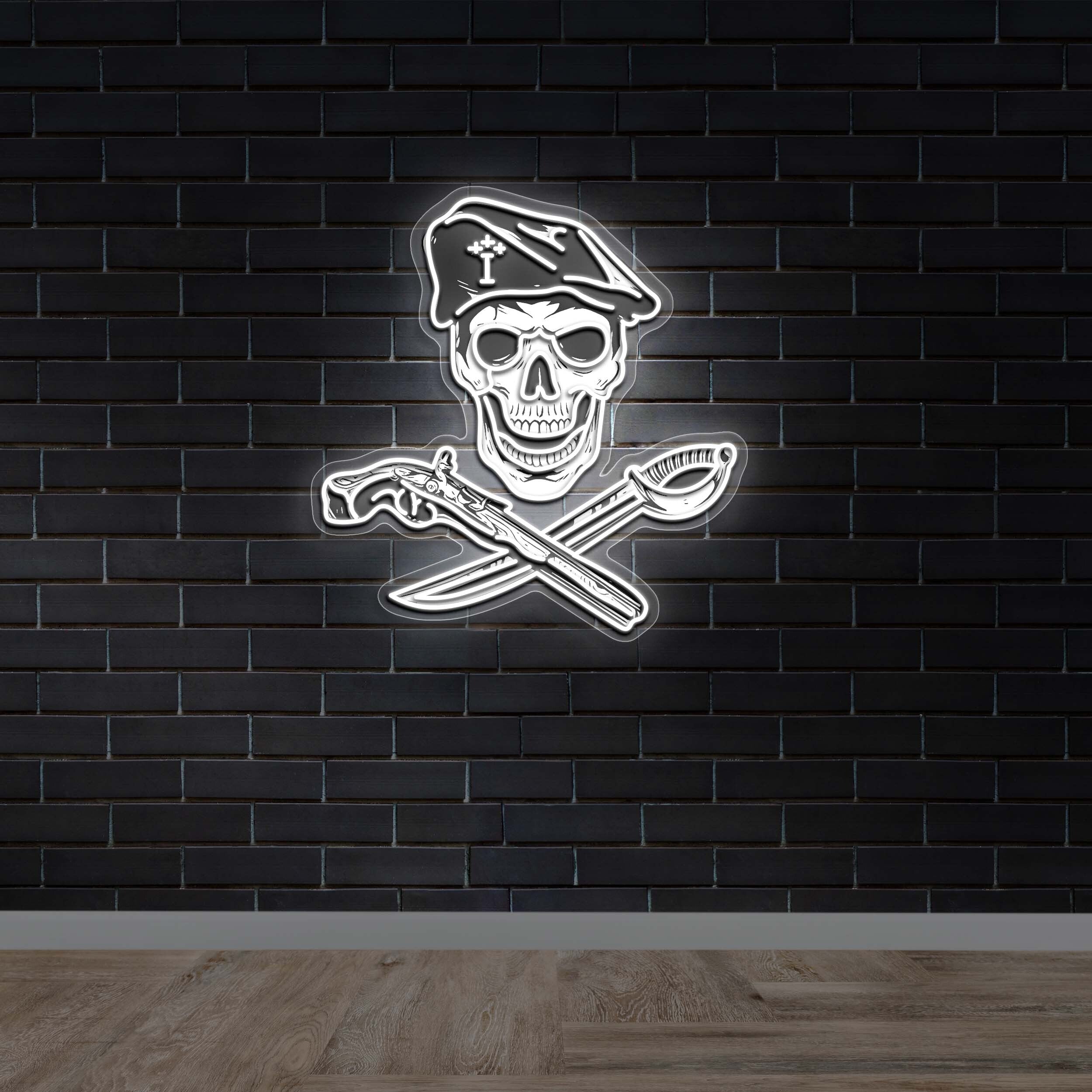 Skull emblem - Premium Neon Artwork