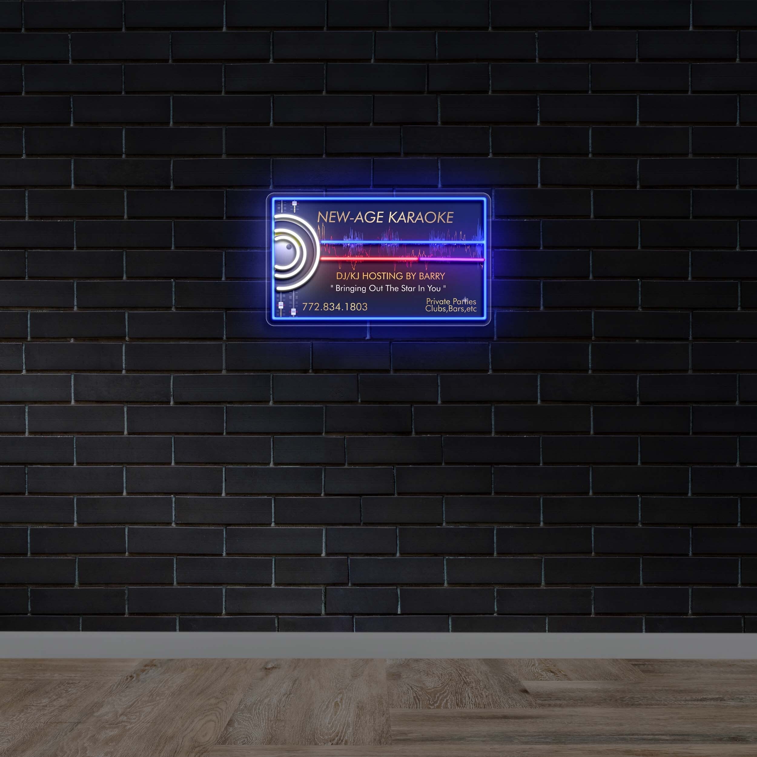 New Age Karaoke - Premium Neon Artwork