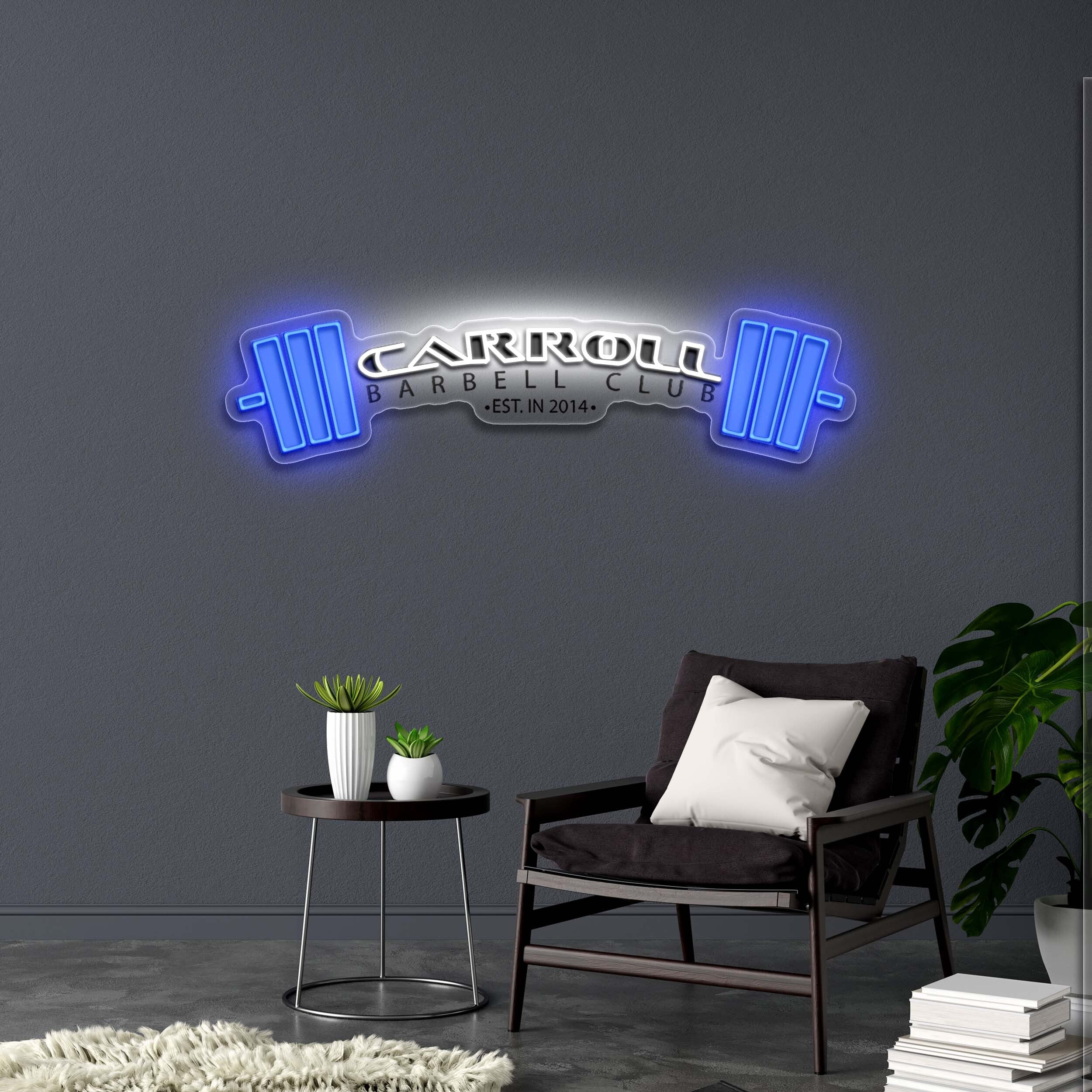 Carroll Barbell Club - Premium Neon Artwork