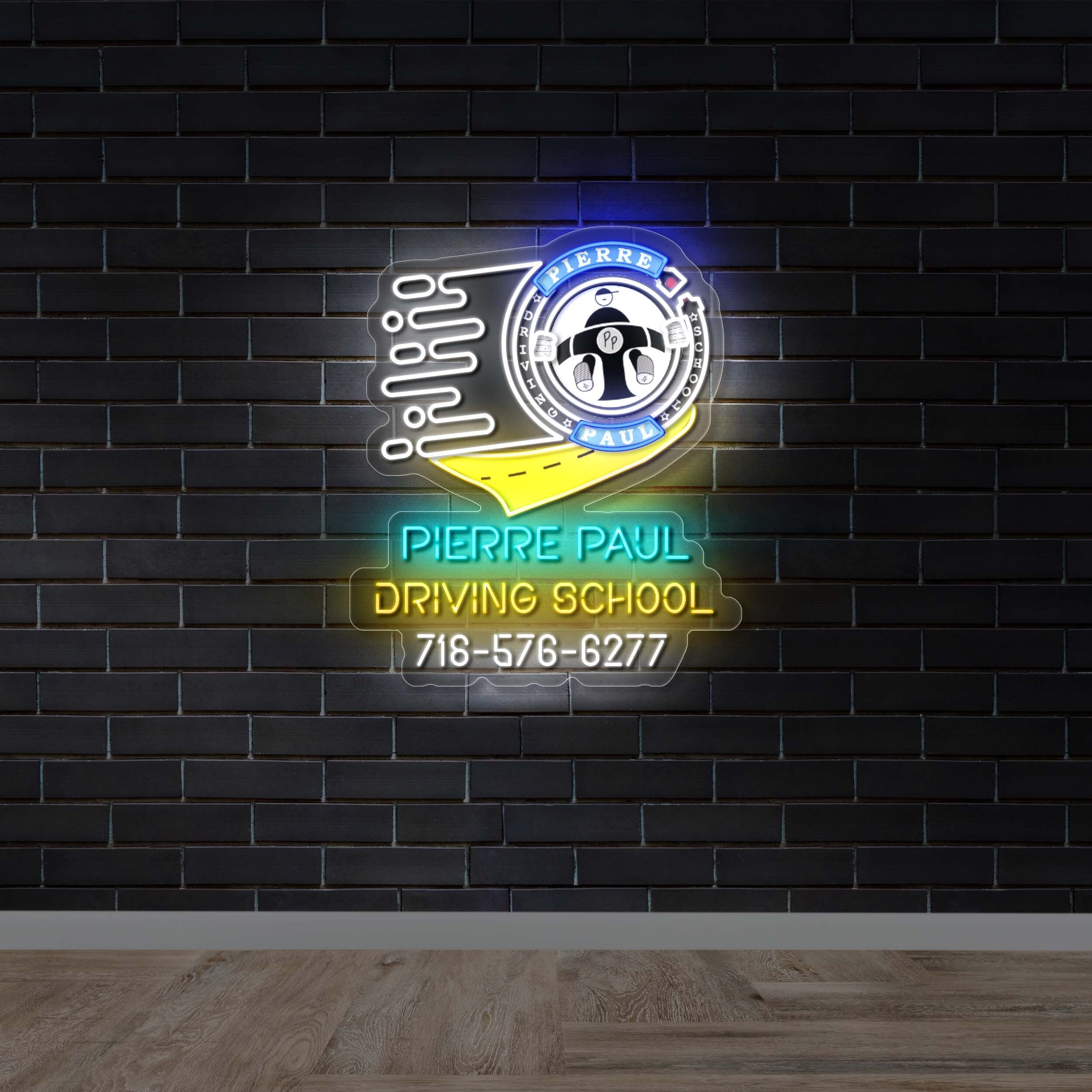 PIERRE PAUL Driving School - Premium Neon Artwork