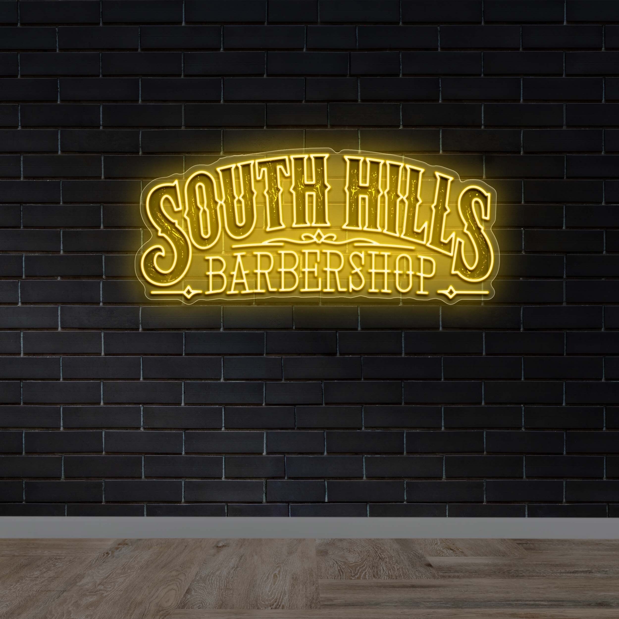 South Hills Barbershop - Premium Neon Artwork