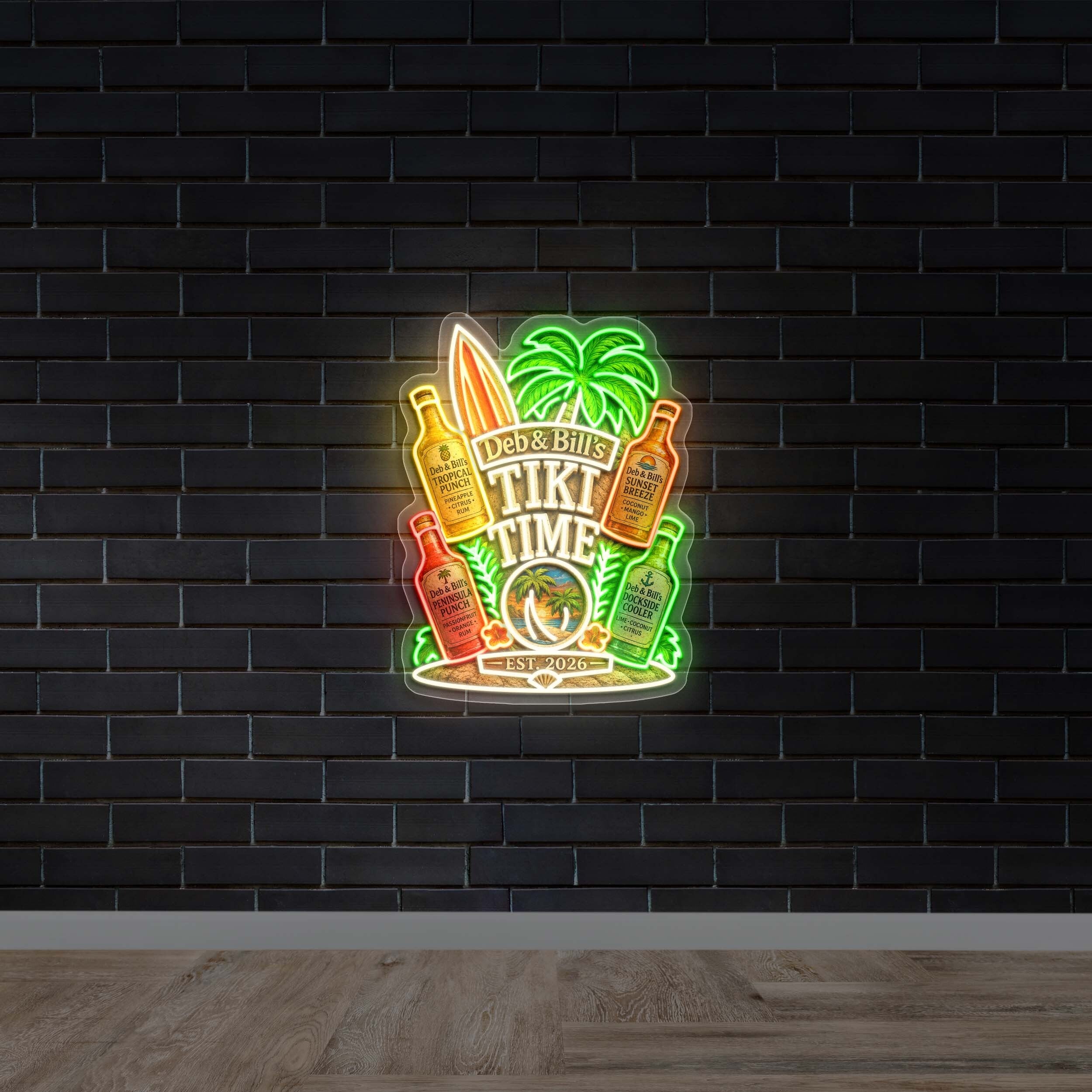 Tiki Time - Premium Neon Artwork
