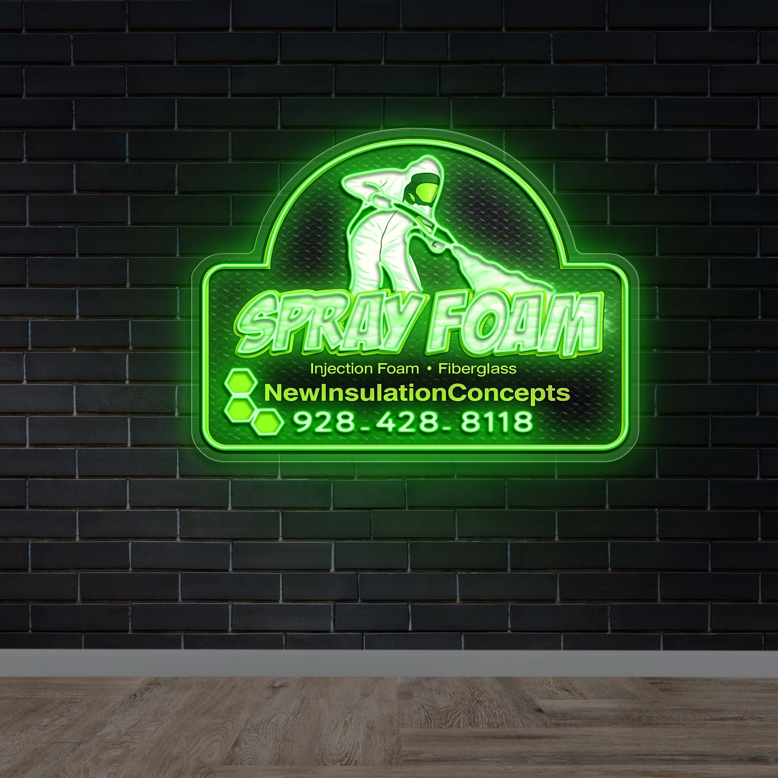 SPRAY FOAM - Premium Neon Artwork