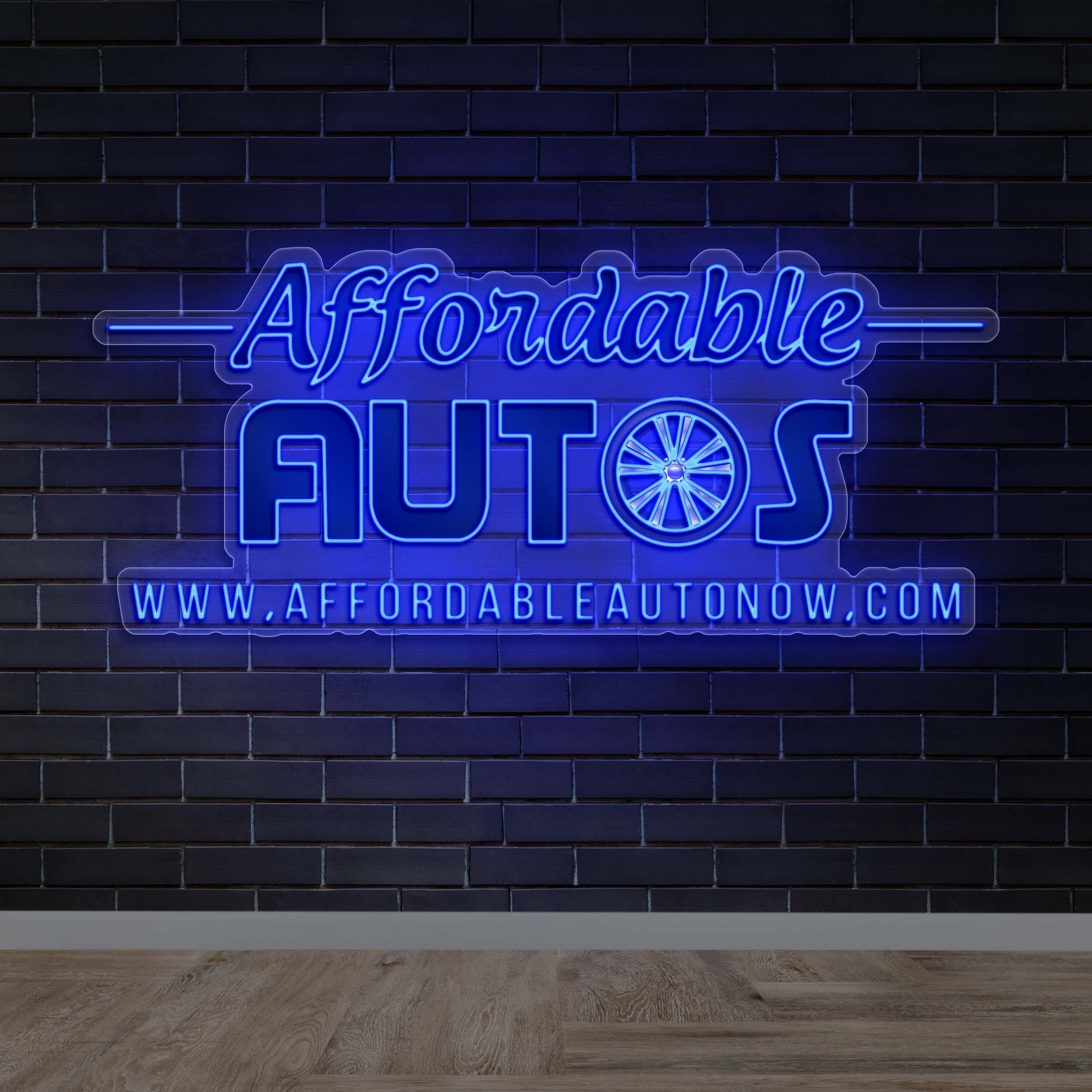 Affordable Autos - Premium Neon Artwork