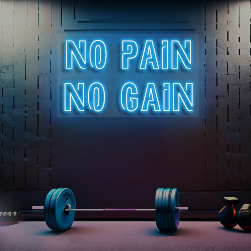 No Pain No Gain - Premium Neon Artwork