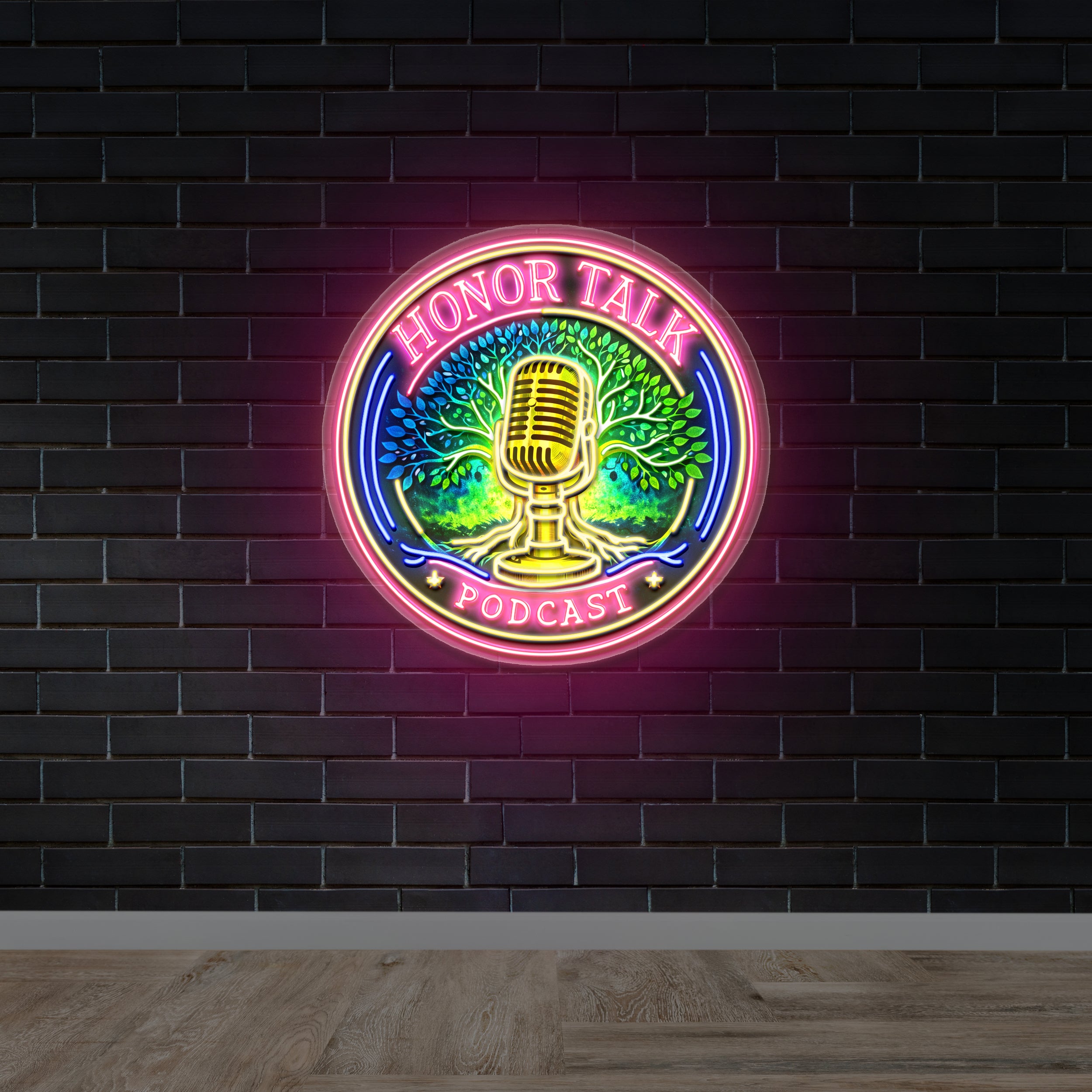 Honor Talk Podcast - Premium Neon Artwork