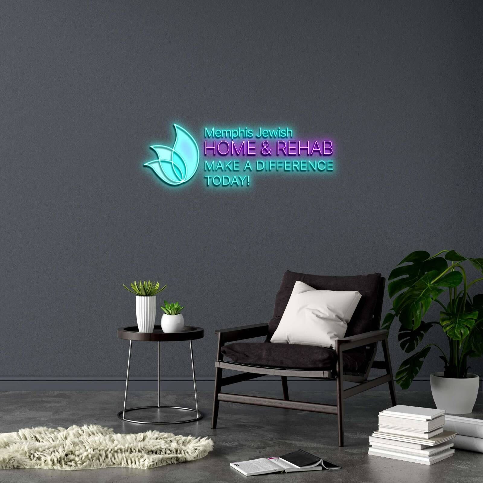 Memphis Jewish Home & Rehab - Premium Neon Artwork