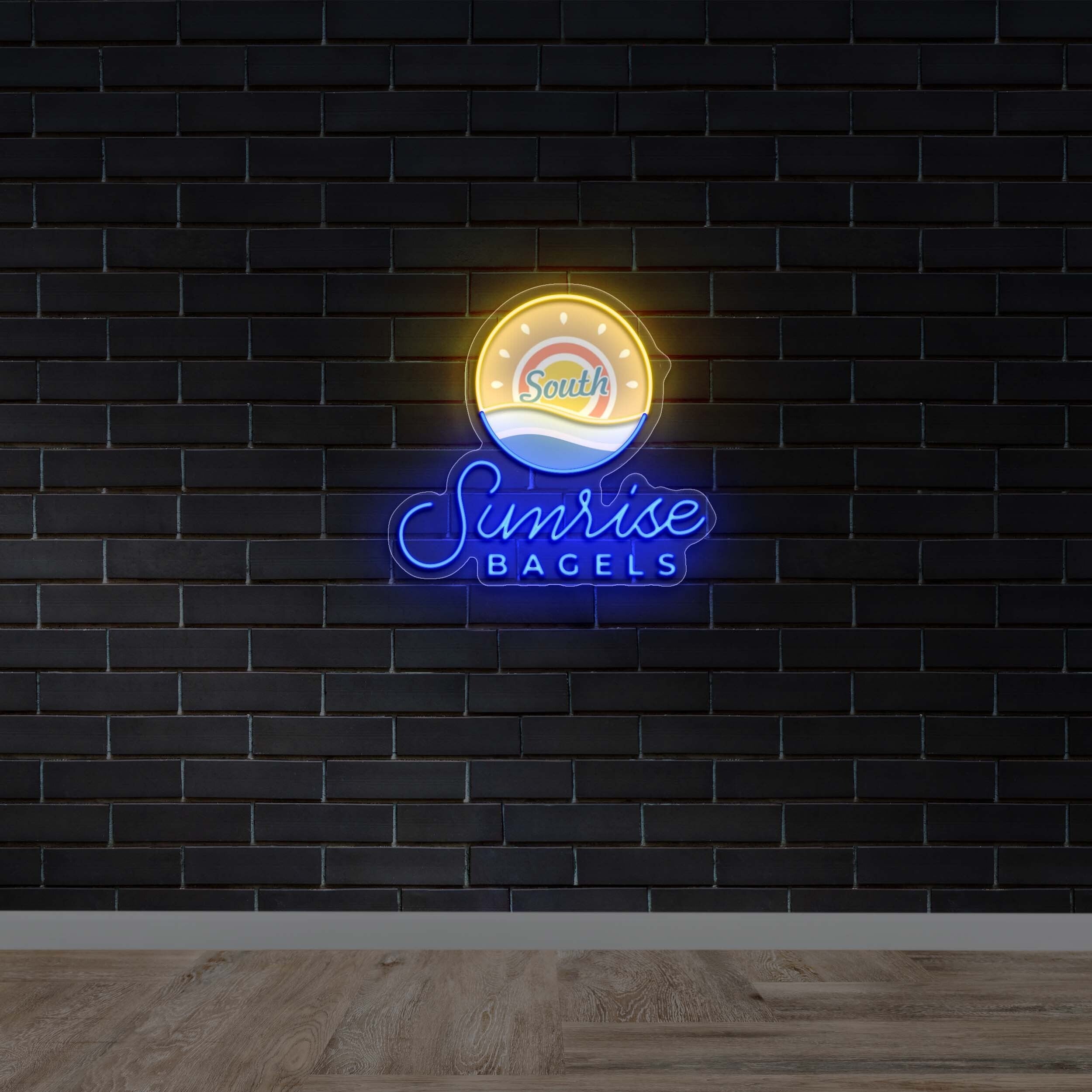 Sunrise Bagels | Circular Version - Premium Neon Artwork