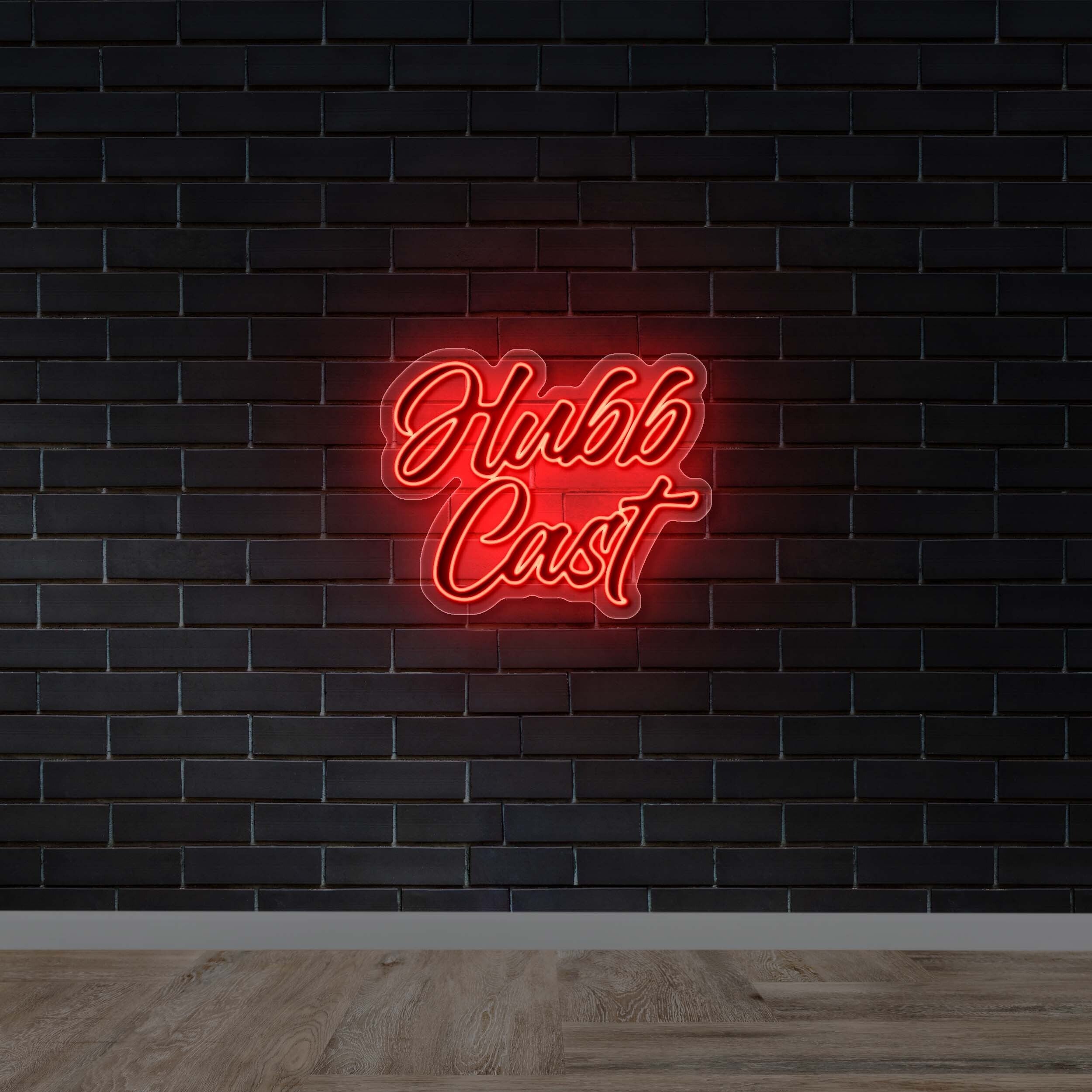 Hubb Cast - Premium Neon Artwork