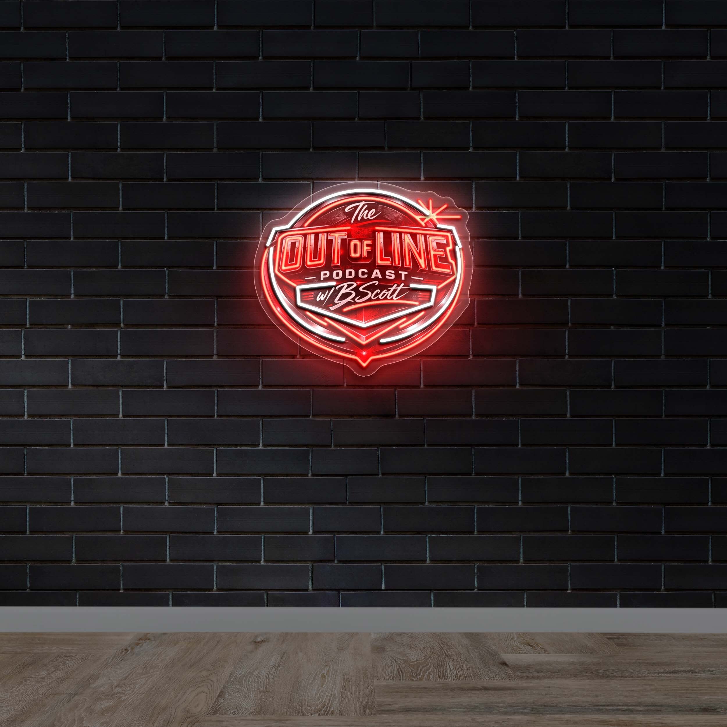 The OUT of LINE PODCAST - Premium Neon Artwork