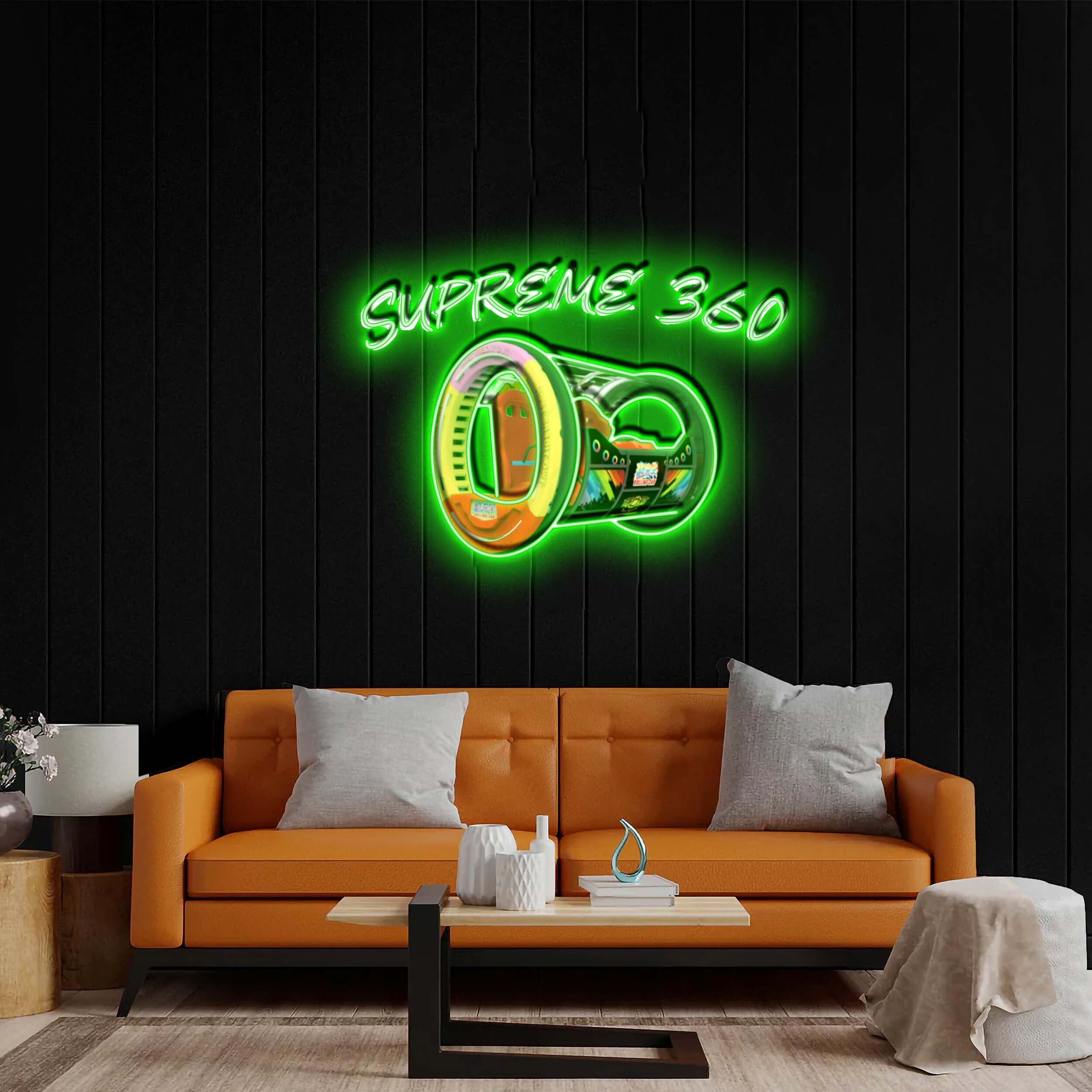 SUPREME 360 - Premium Neon Artwork