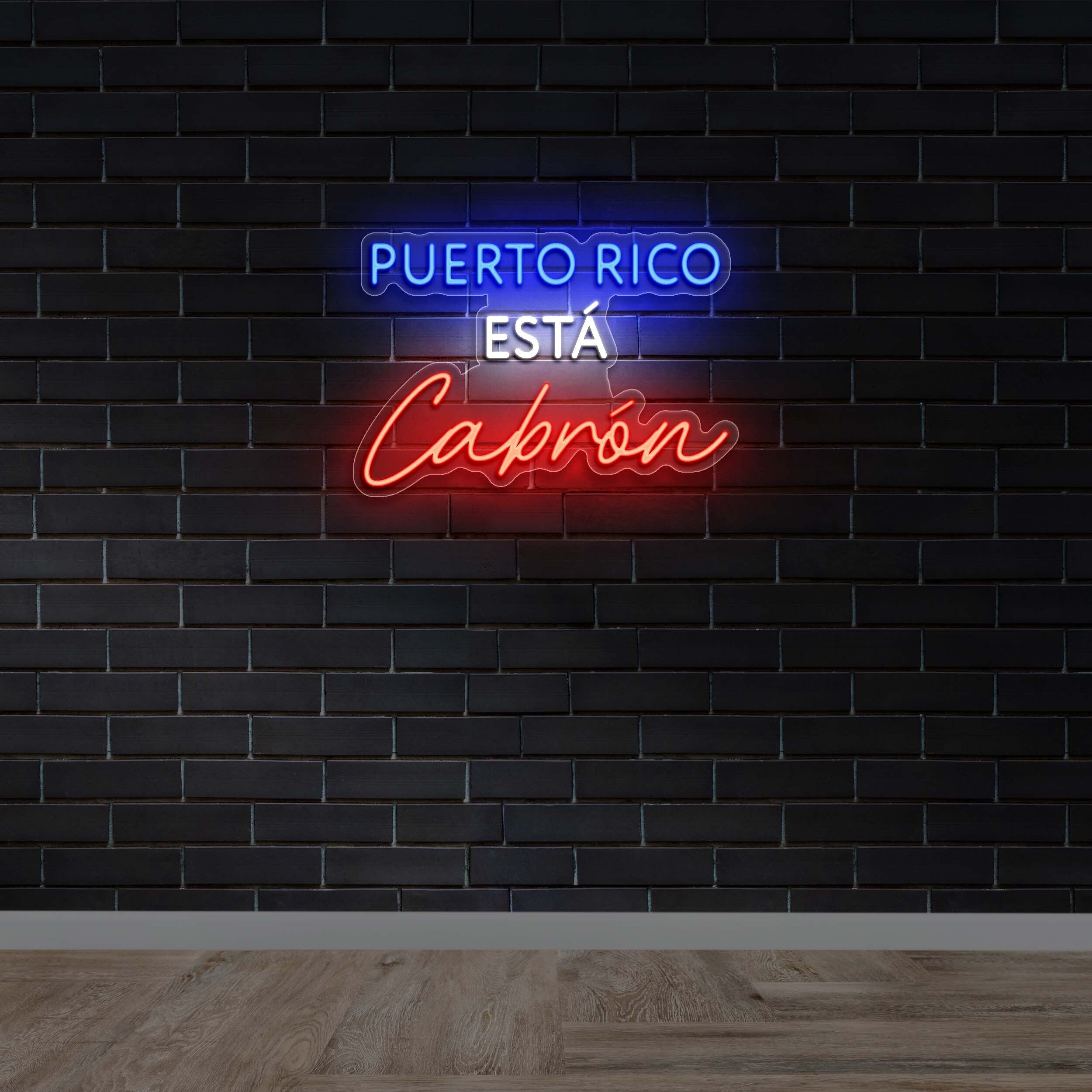 Puerto Rico Está Cabrón – Premium Neon Artwork