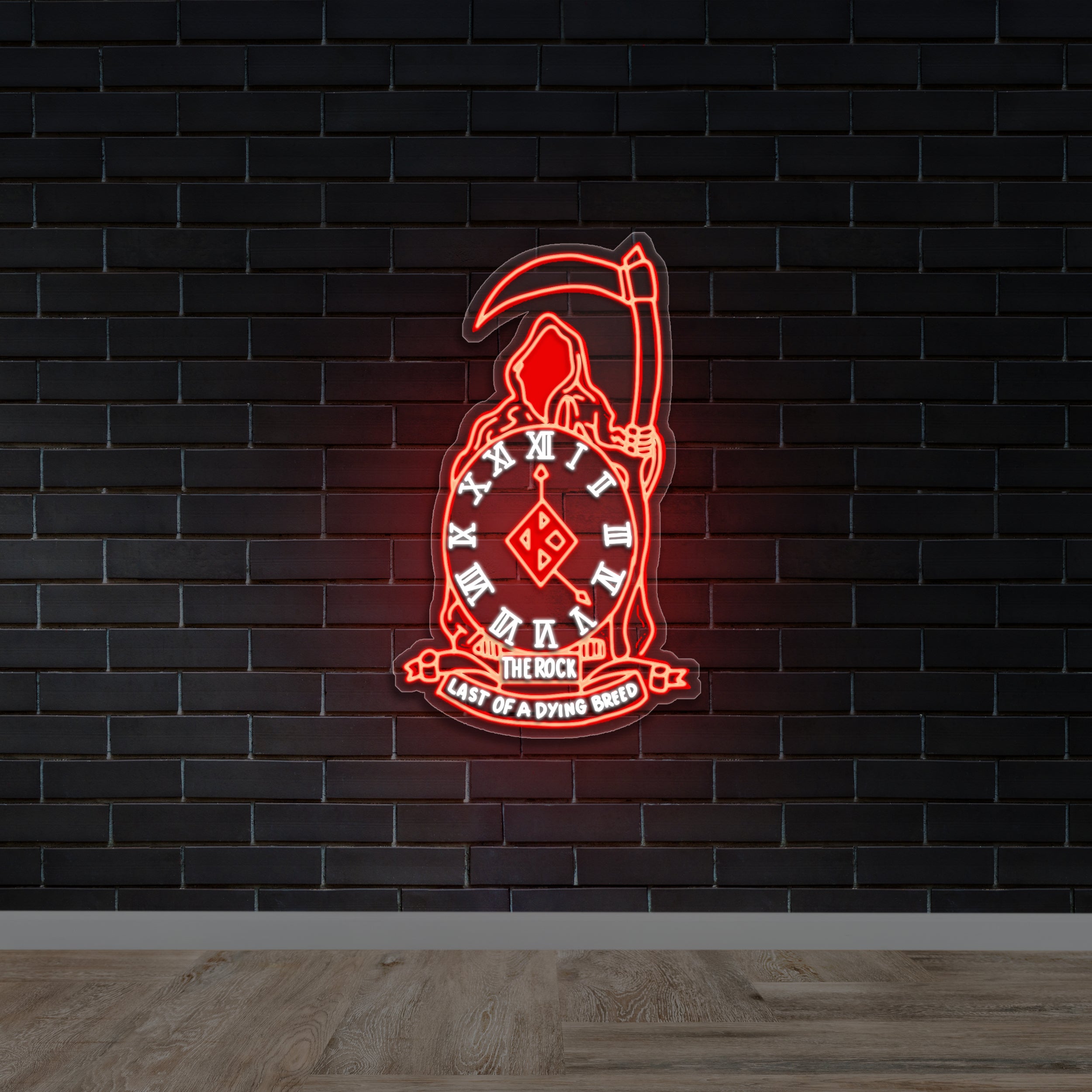 THE ROCK LAST OF A DYING BREED - Premium Neon Artwork