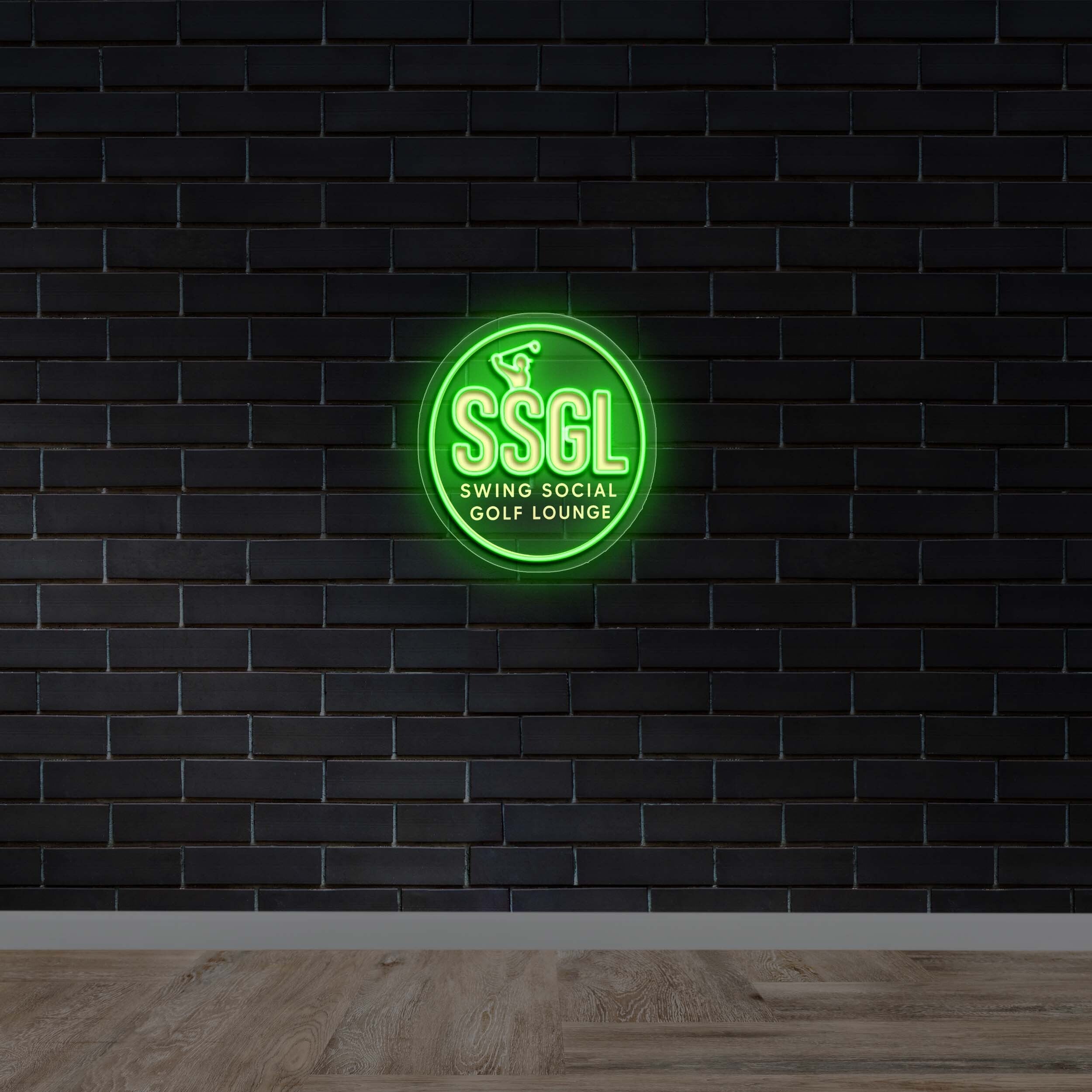 SSGL Swing Social Golf Lounge - Premium Neon Artwork