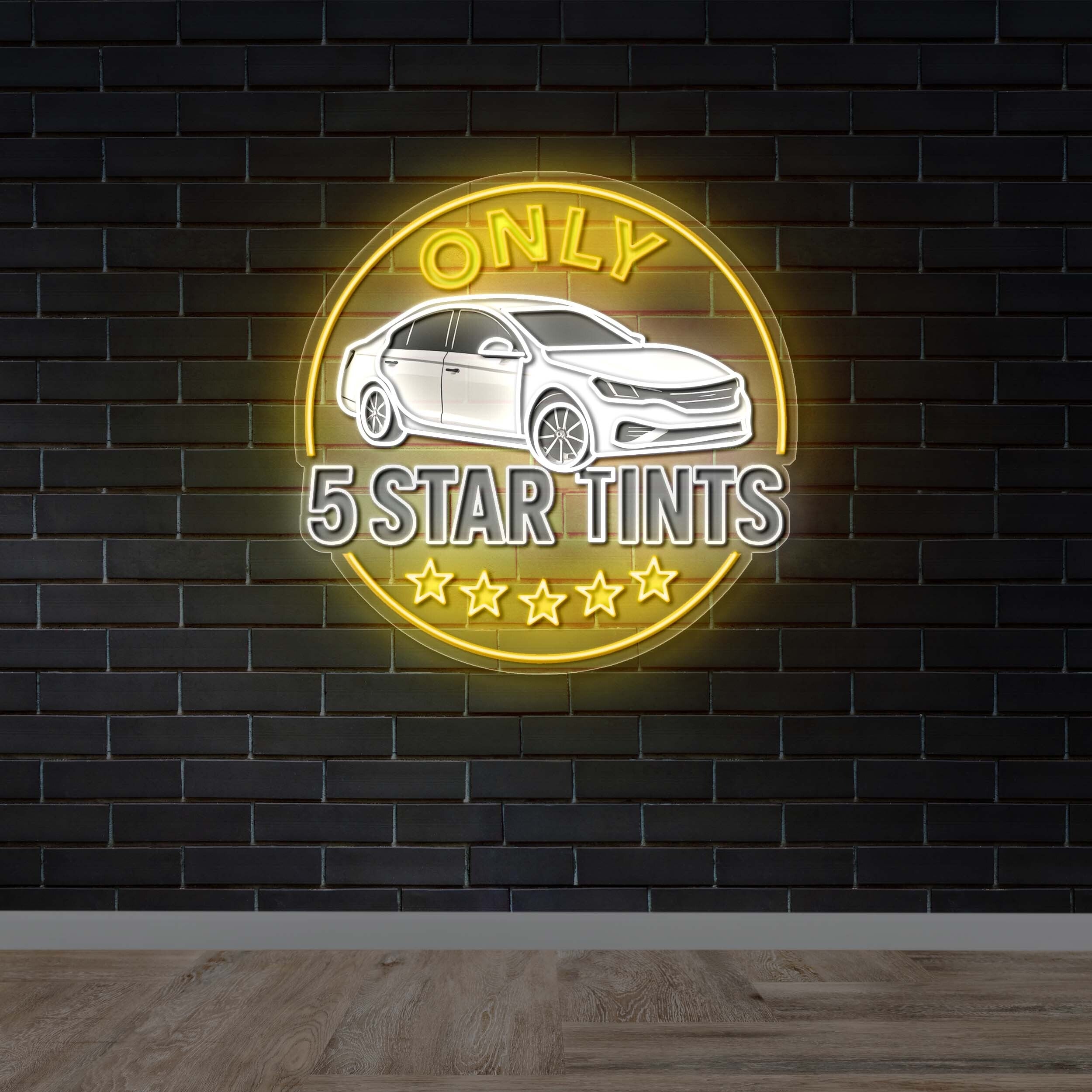 Only 5 Star Tints - Premium Neon Artwork