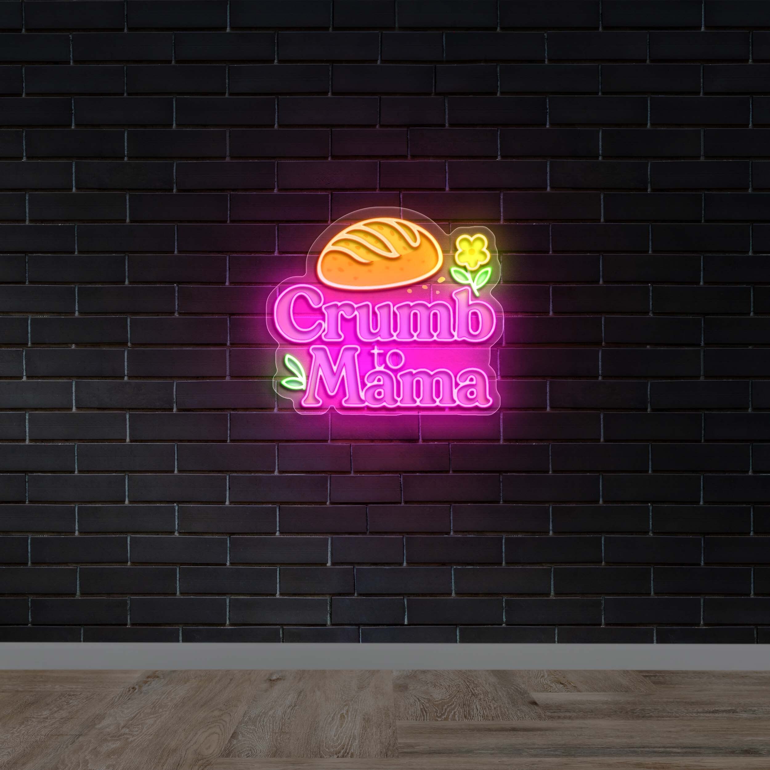 Crumb to Mama - Premium Neon Artwork