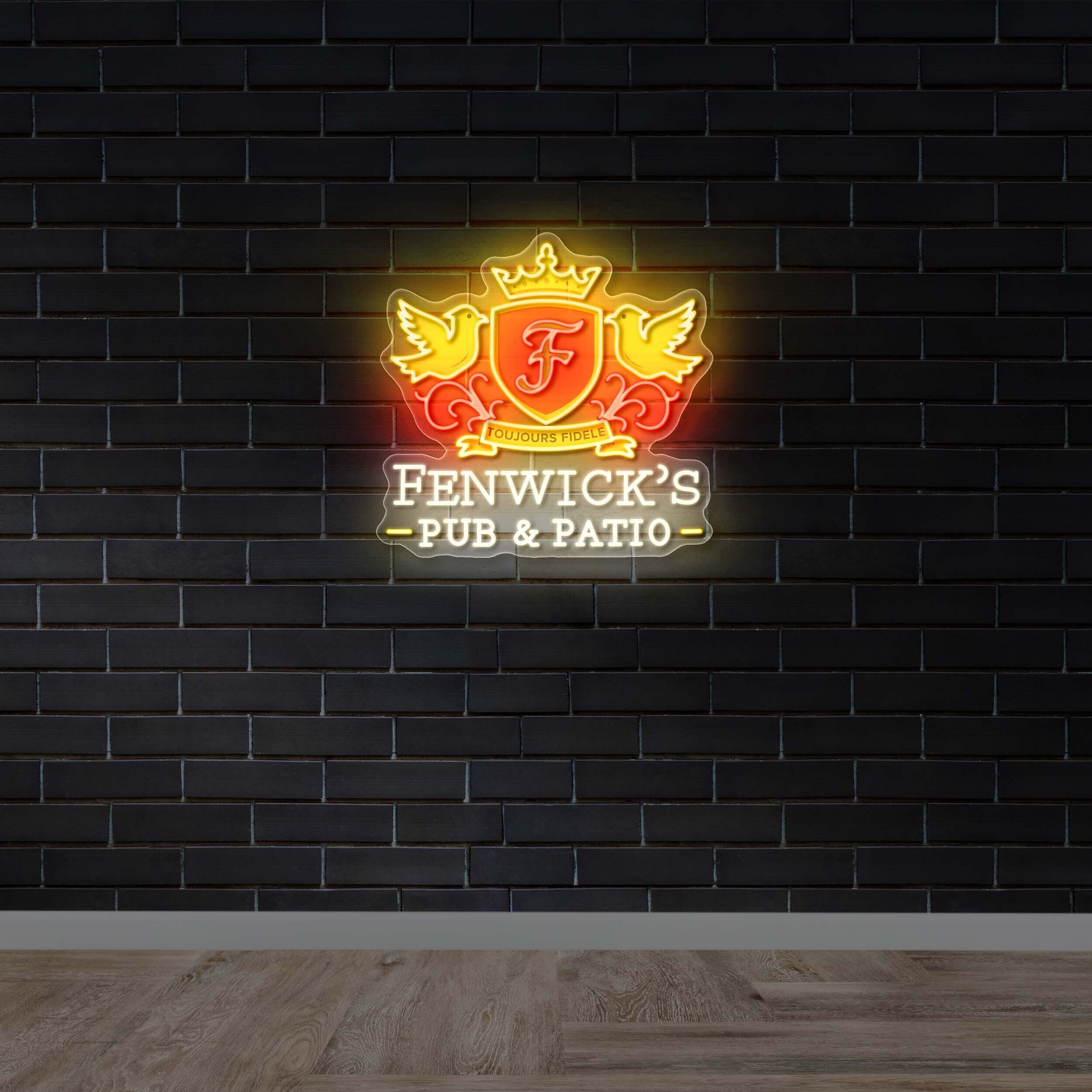 Fenwick's Pub Patio Crest - Premium Neon Artwork