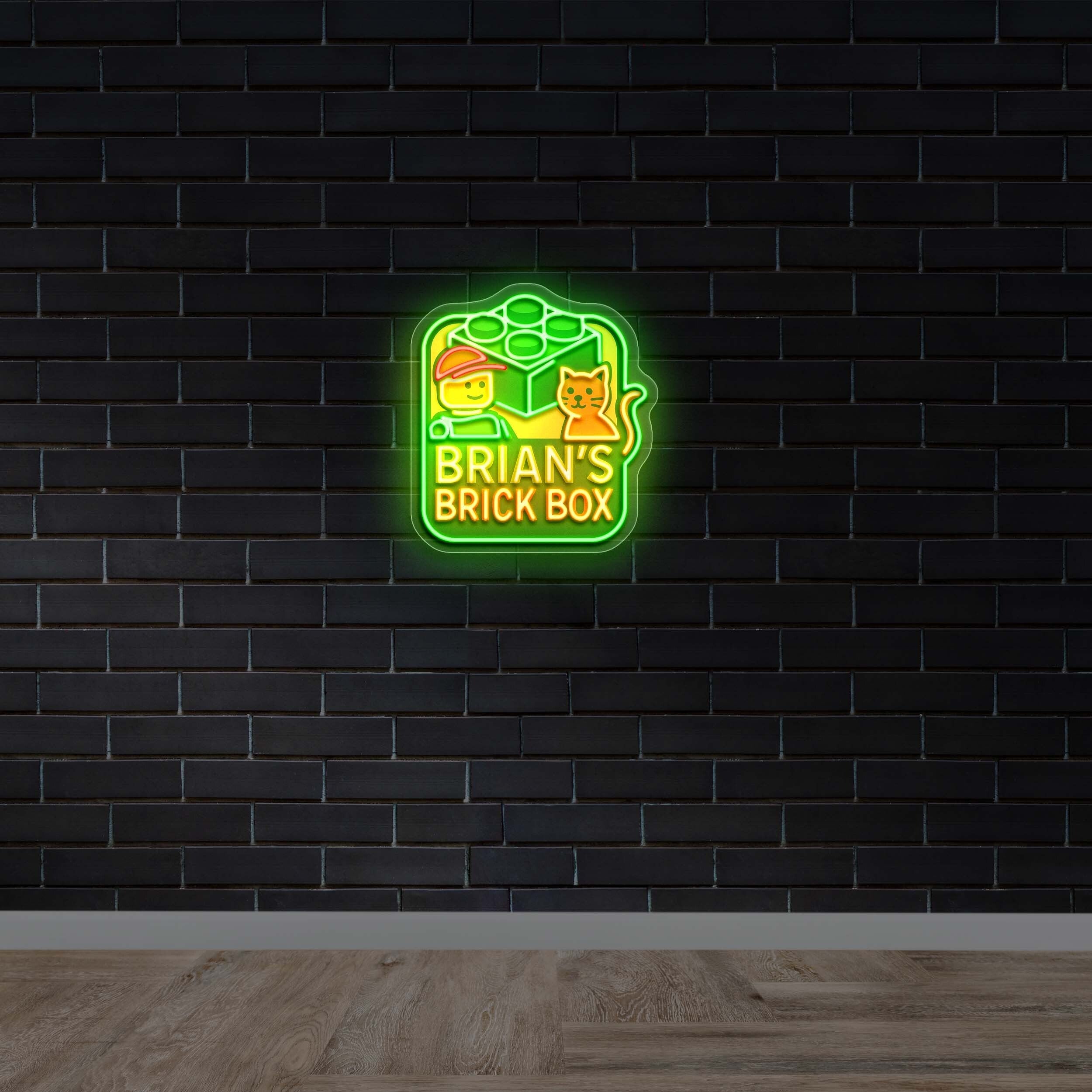 Brian's Brick Box - Premium Neon Artwork