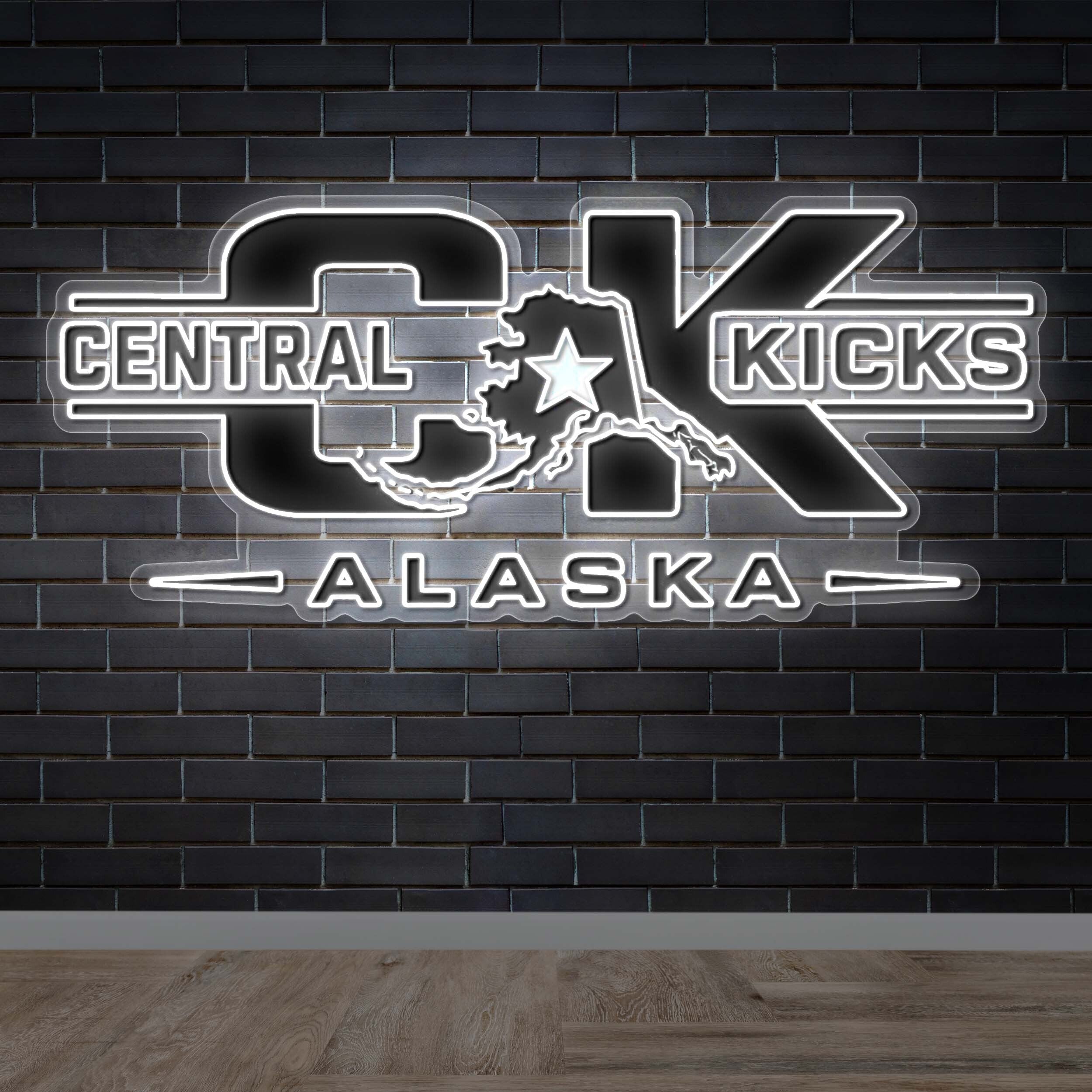 CENTRAL KICKS - Premium Neon Artwork