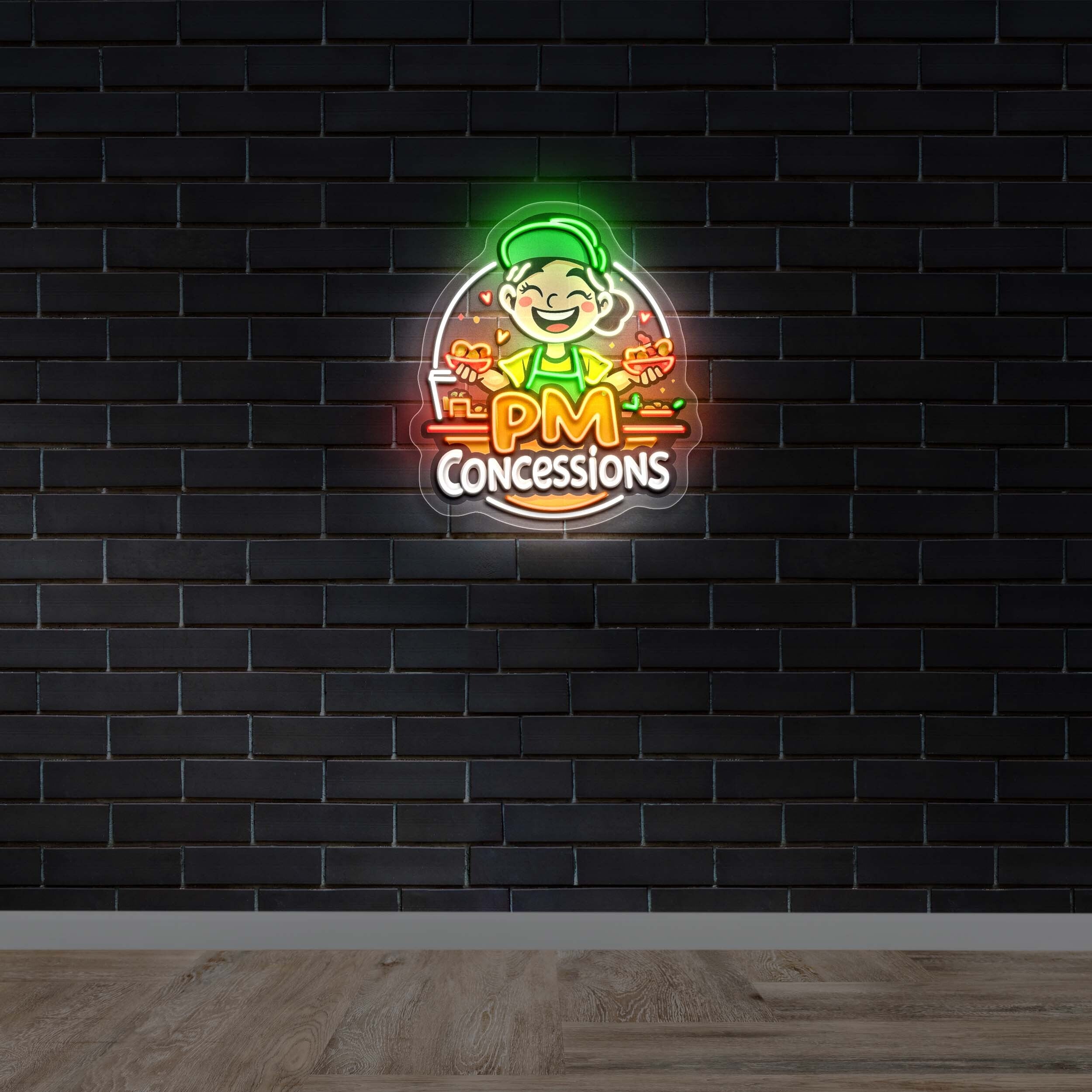 PM Concessions - Premium Neon Artwork