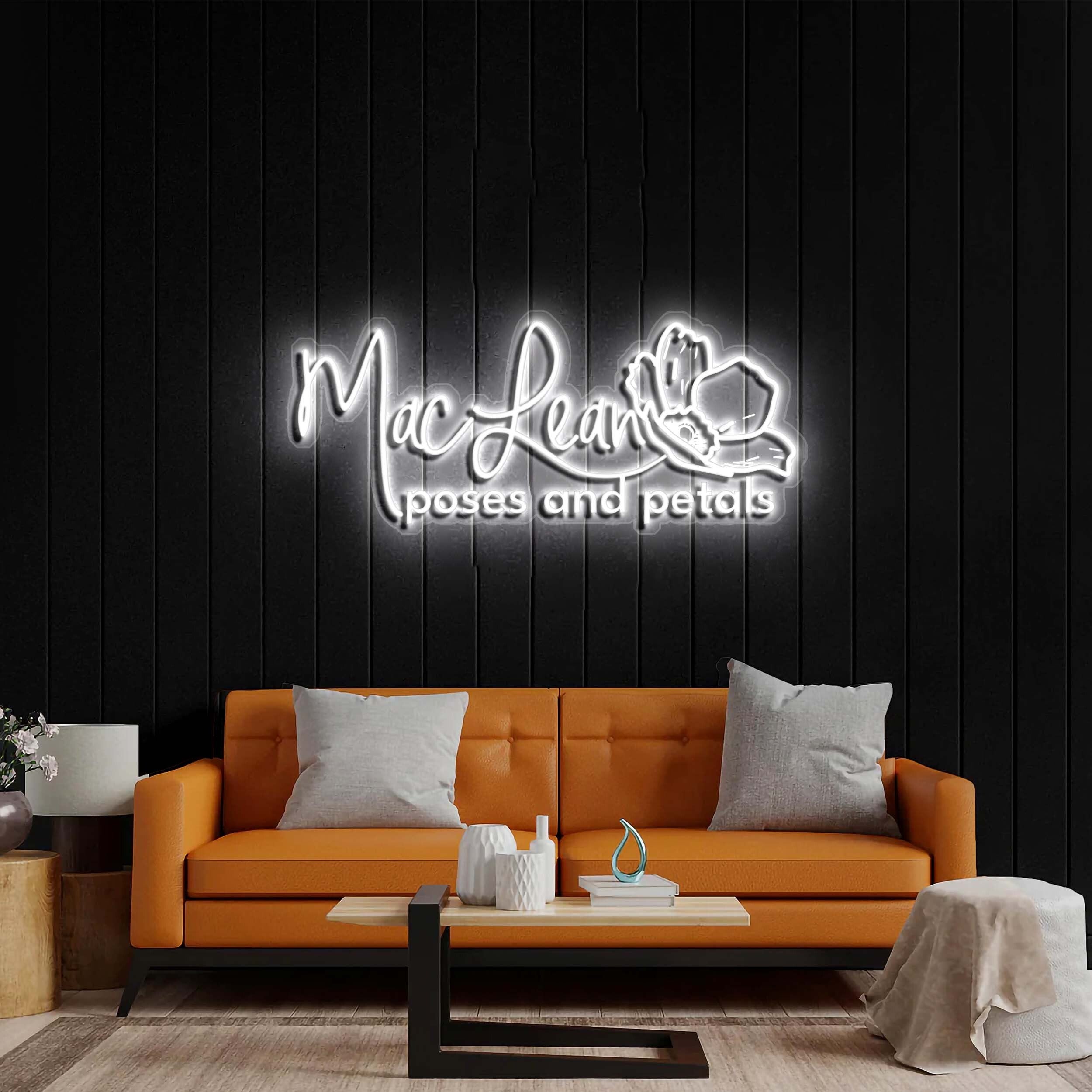 MacLean Poses and Petals - Premium Neon Artwork