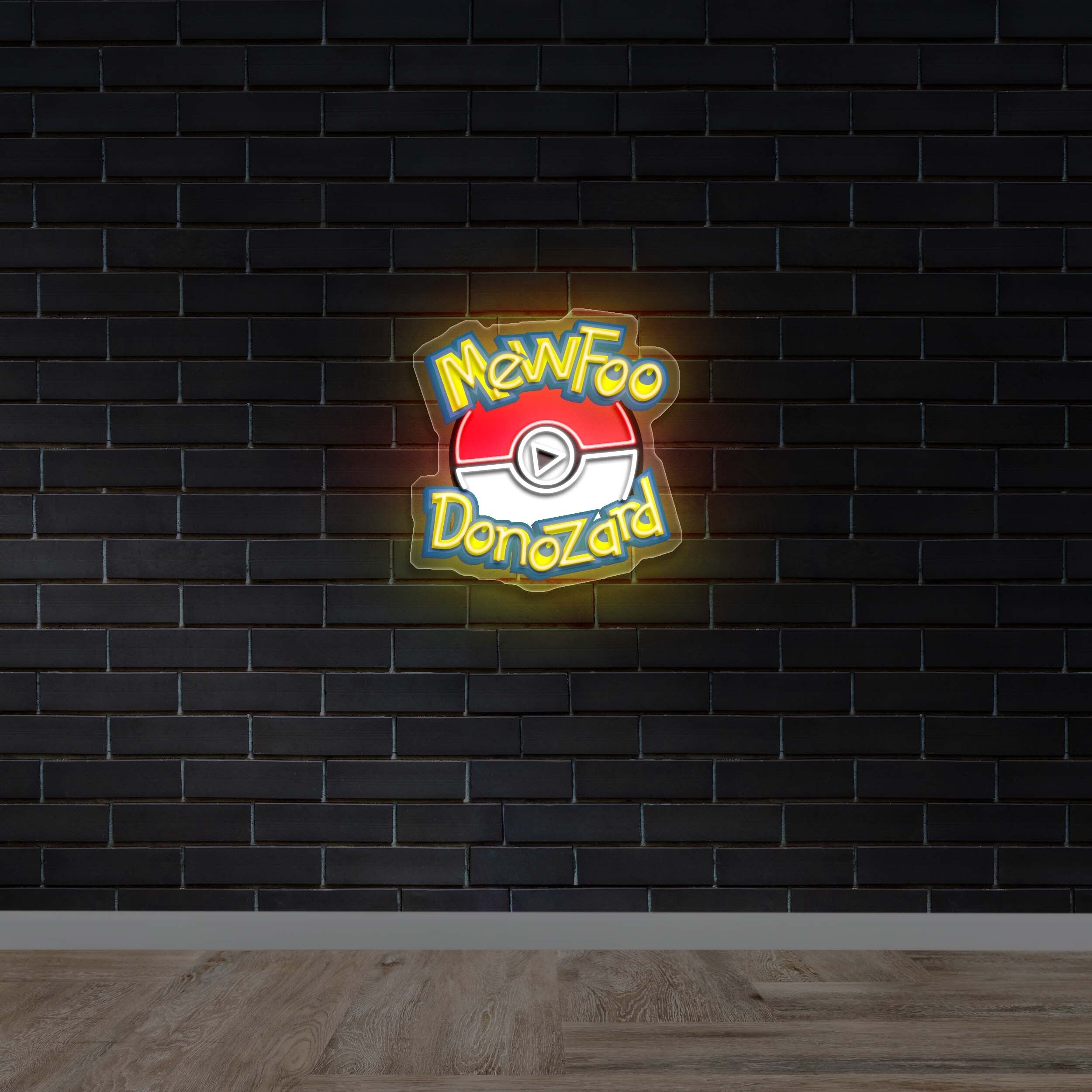 MewFoo Donozard - Premium Neon Artwork