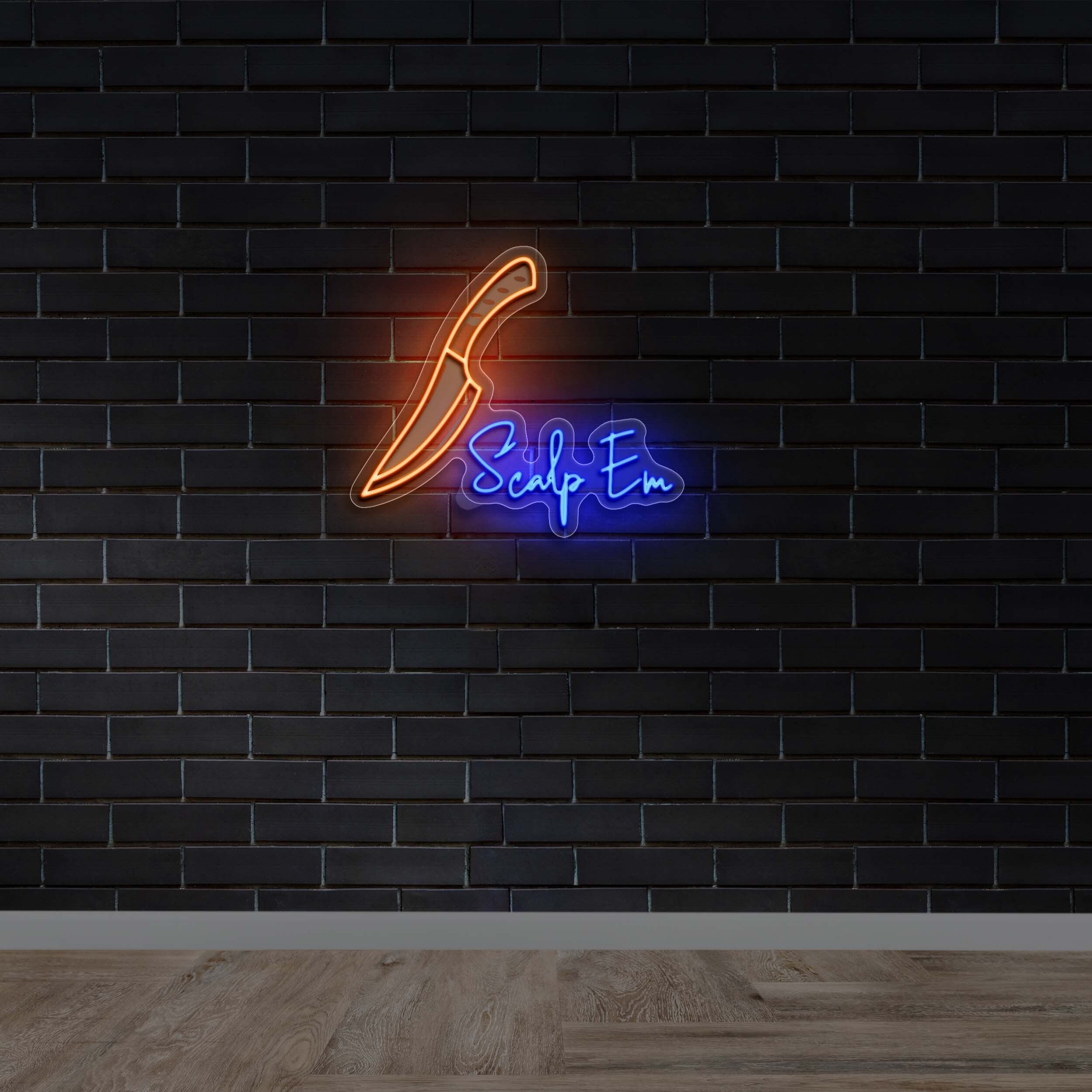 Scalp Em | 2nd Version - Premium Neon Artwork