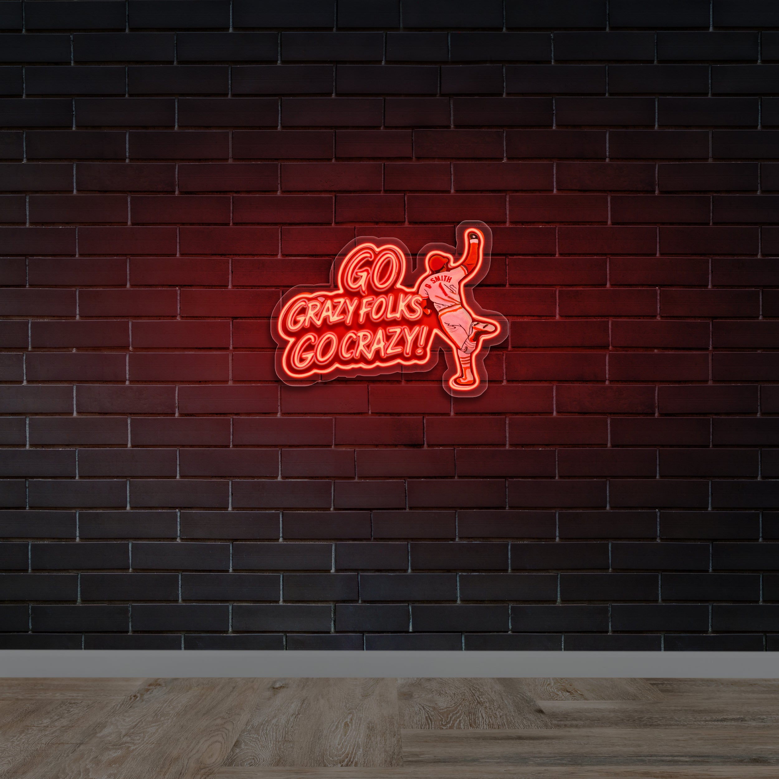 Go Crazy Folks, Go Crazy! - Premium Neon Artwork