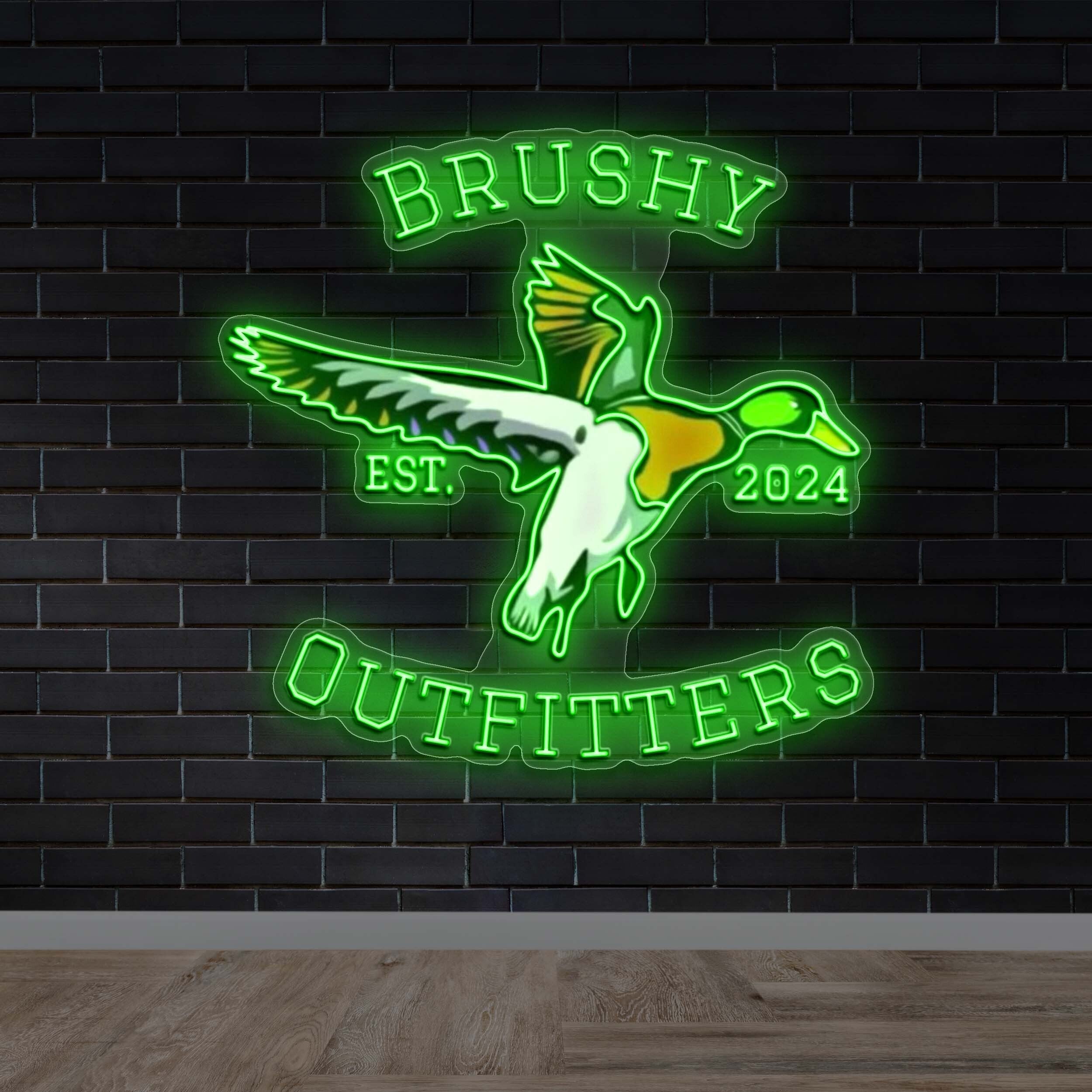 BRUSHY OUTFITTERS - Premium Neon Artwork