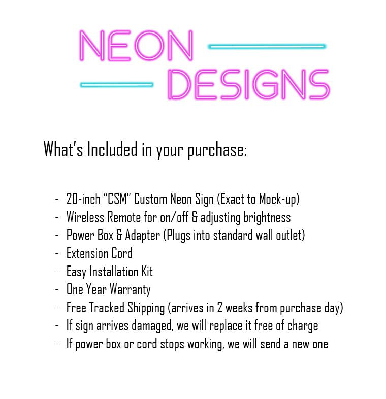 CSM - Premium Neon Artwork