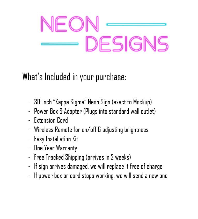 Kappa Sigma - Premium Neon Artwork