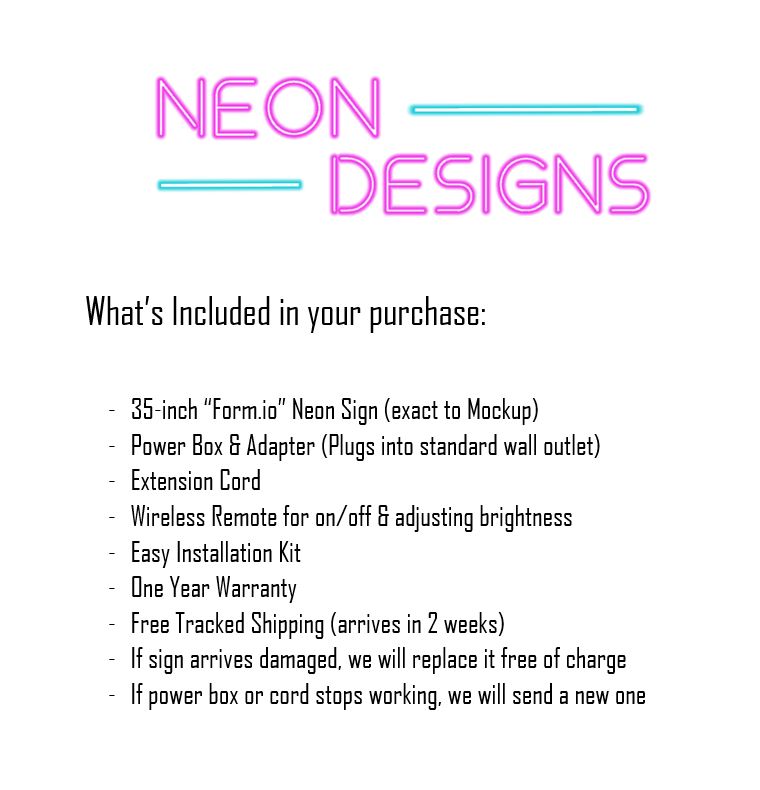 Form.io - Premium Neon Artwork