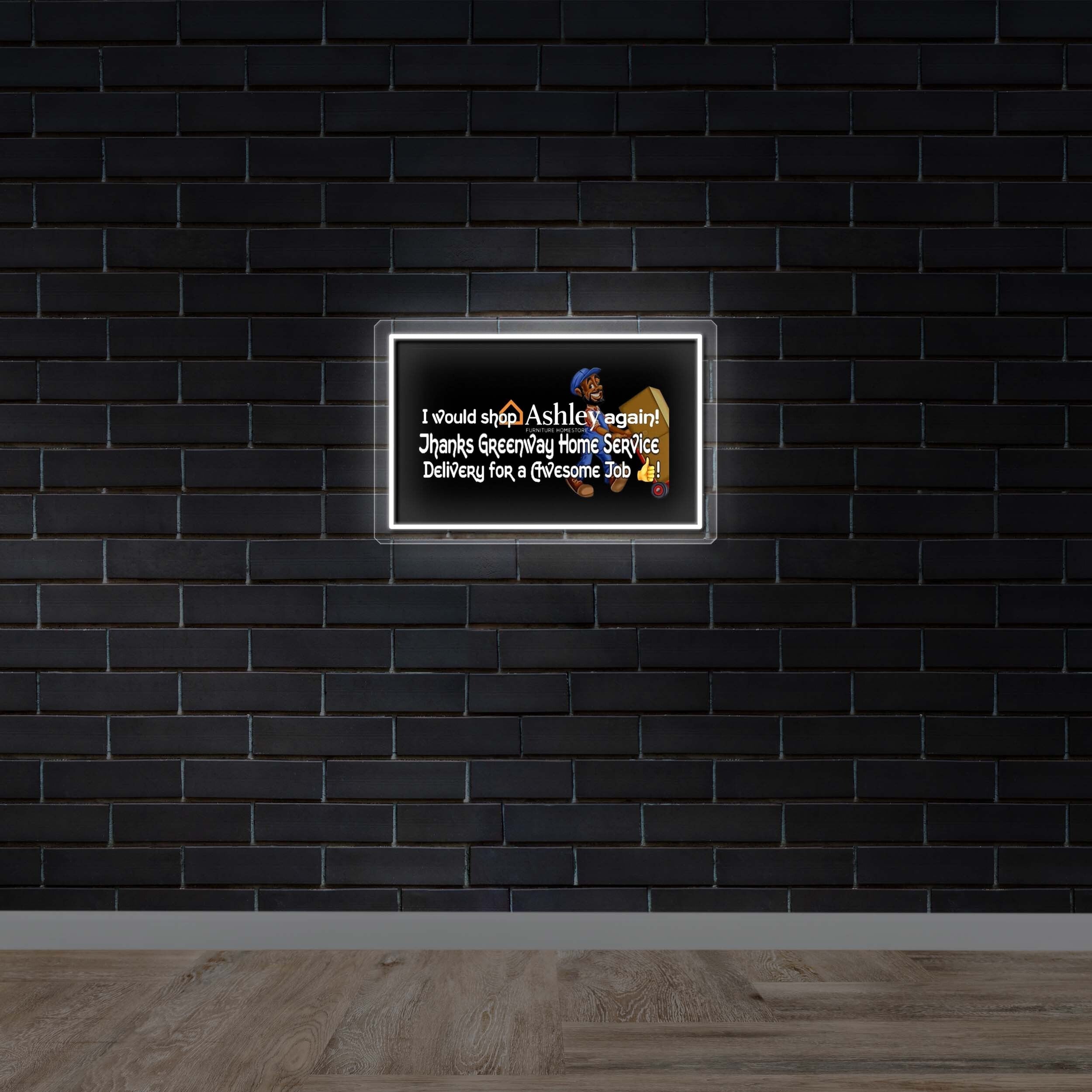 Greenway Home Service Delivery - Premium Neon Artwork