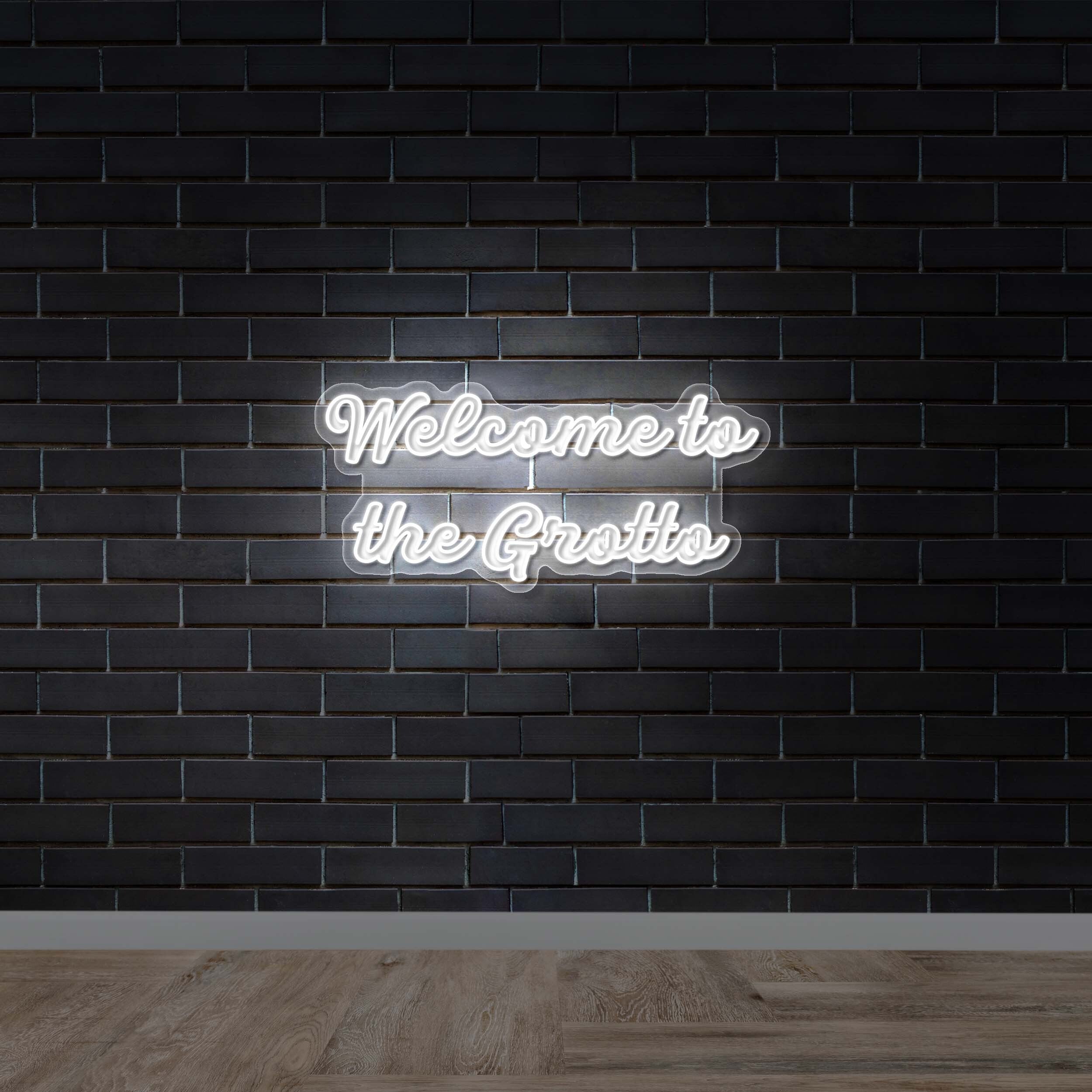 Welcome to the Grotto - Premium Neon Artwork