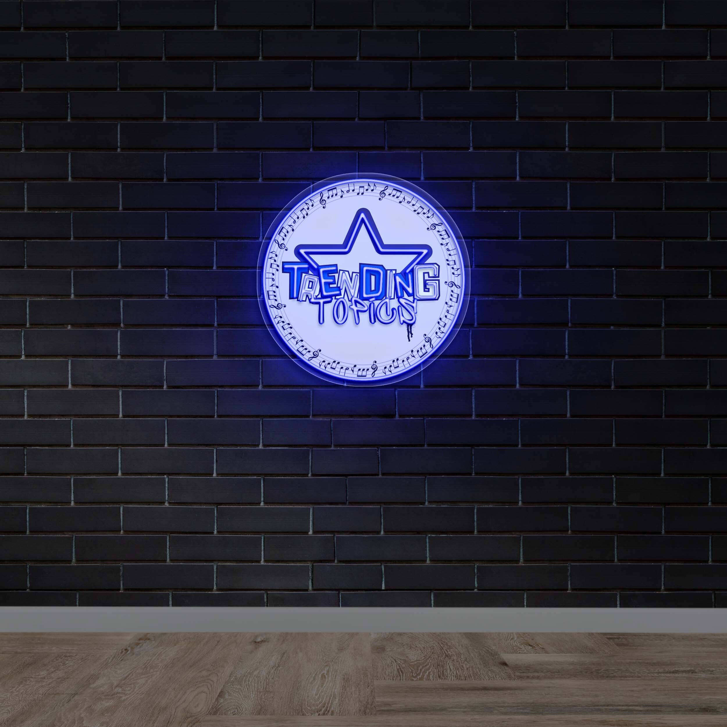 Trending Topics - Premium Neon Artwork