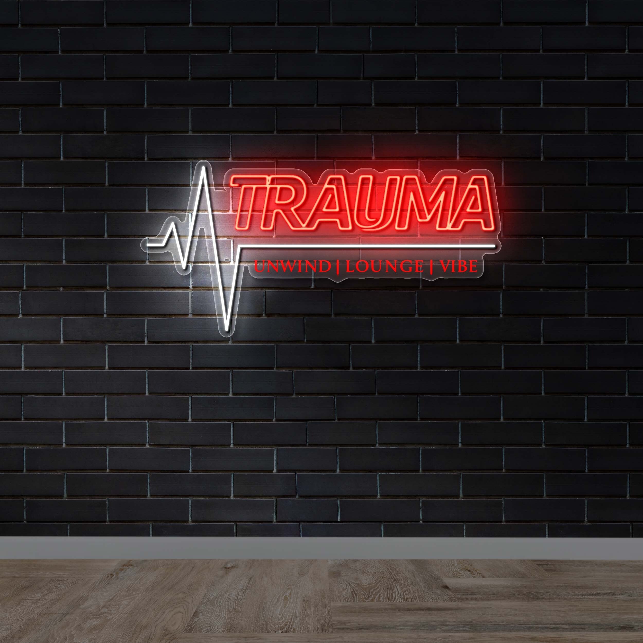 Trauma Unwind Lounge Vibe - Premium Neon Artwork