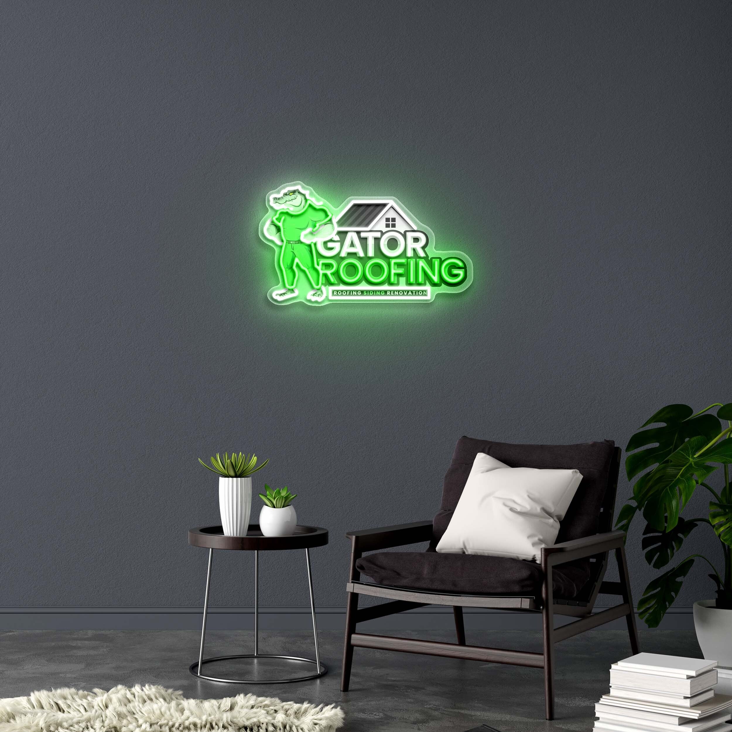 GATOR ROOFING -
Premium Neon Artwork
