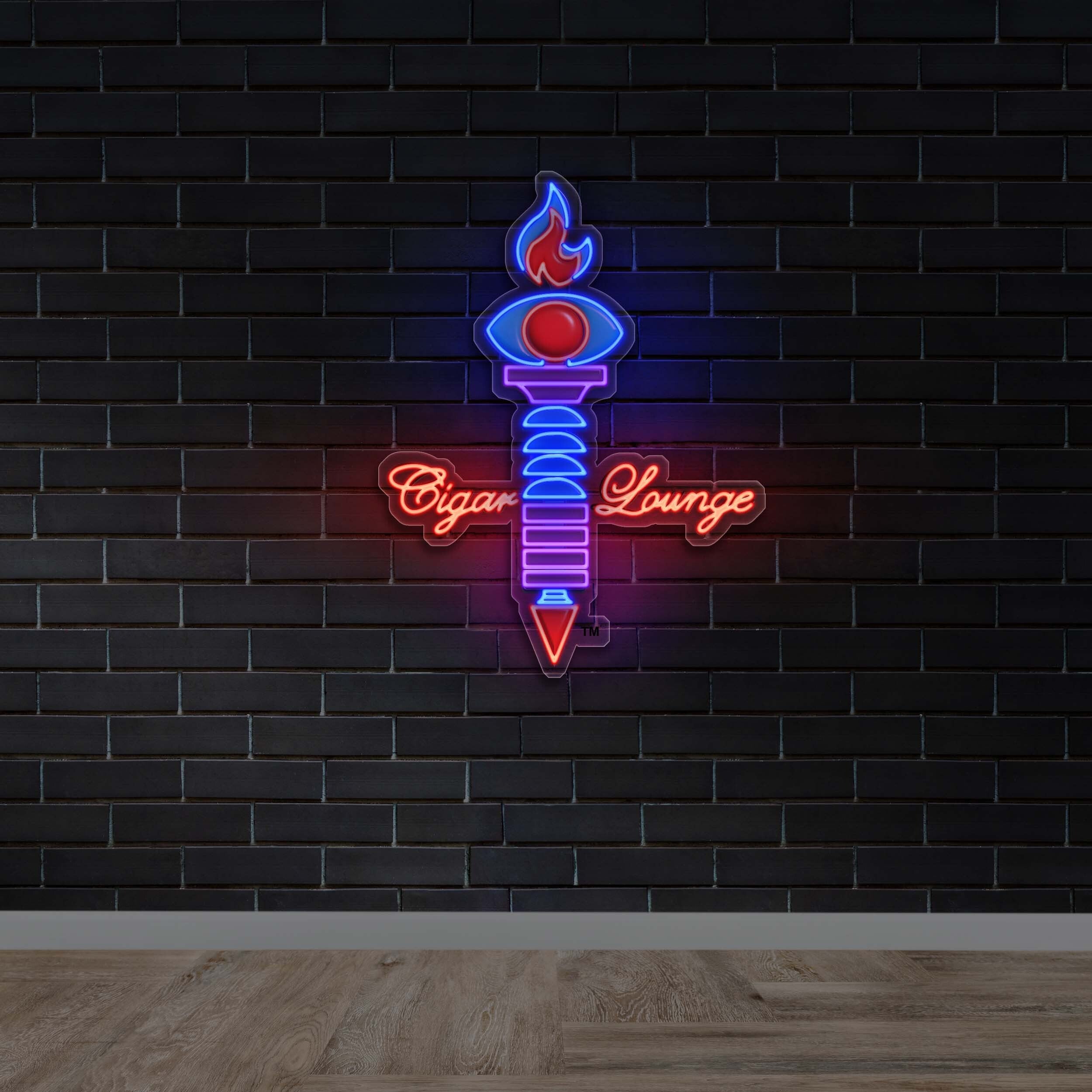 Cigar Lounge - Premium Neon Artwork