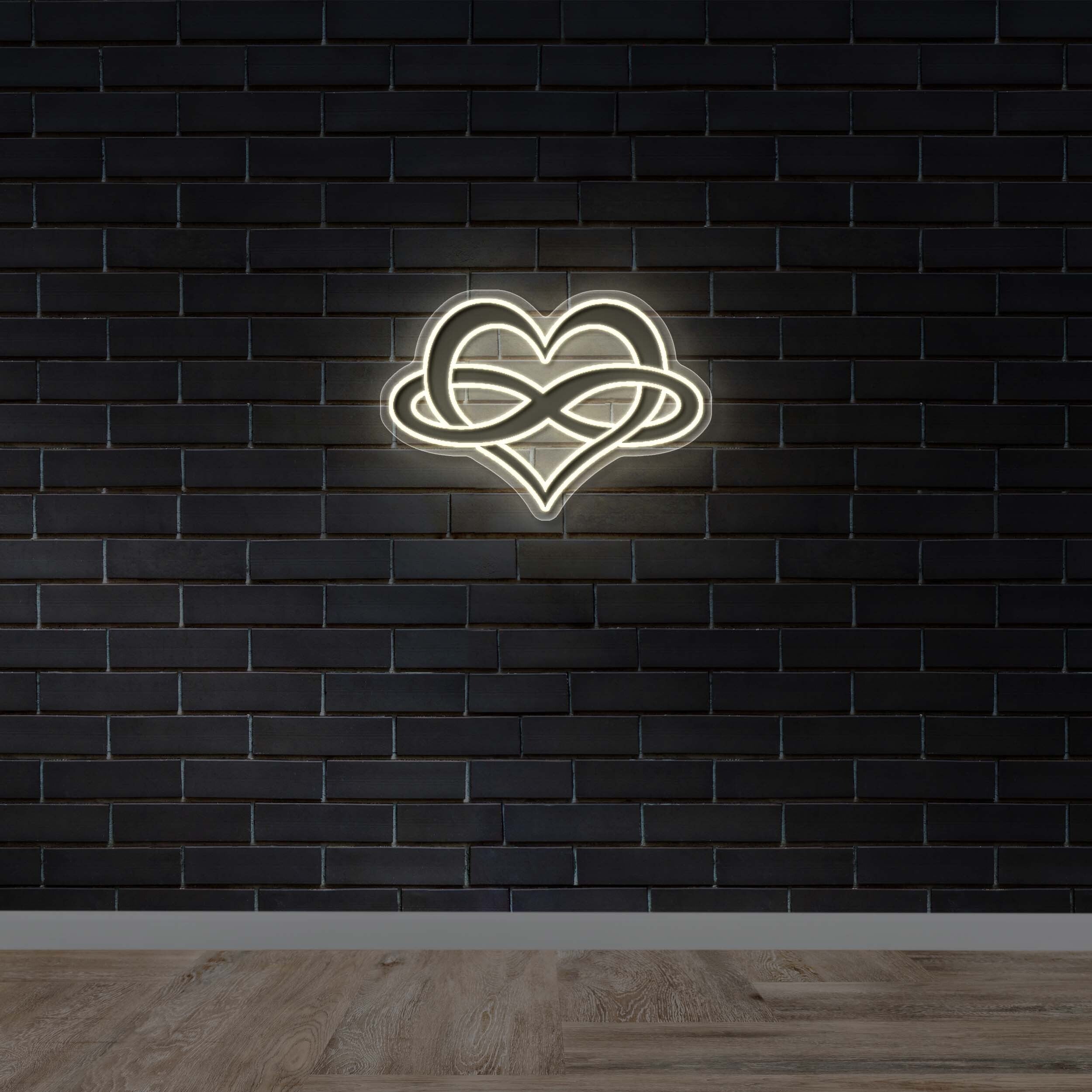 Infinity Heart - Premium Neon Artwork